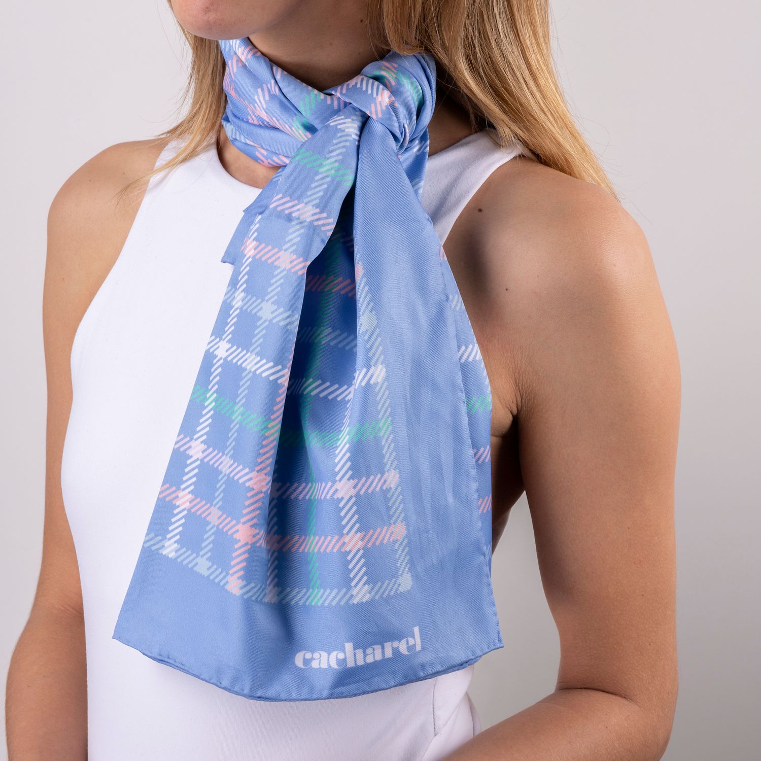 Szal Harlow Light Blue - obrazek 2