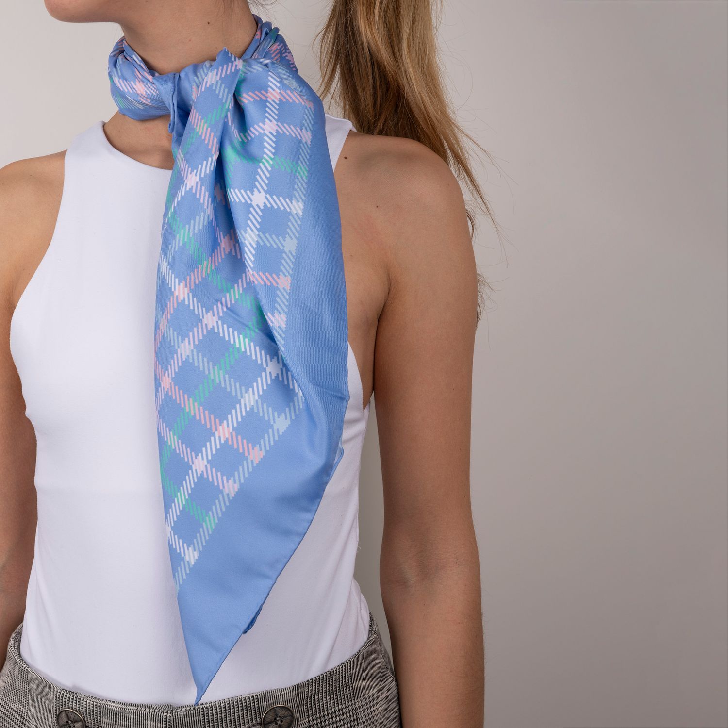 Szal Harlow Light Blue - obrazek 3