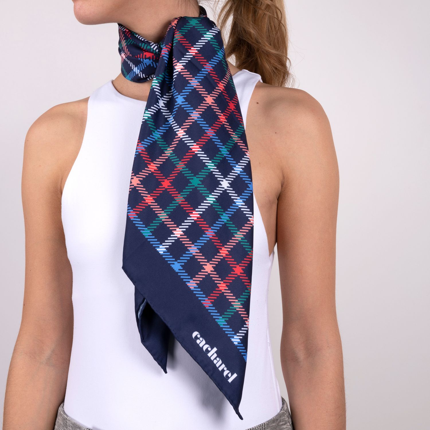 Szal Harlow Navy - obrazek 2