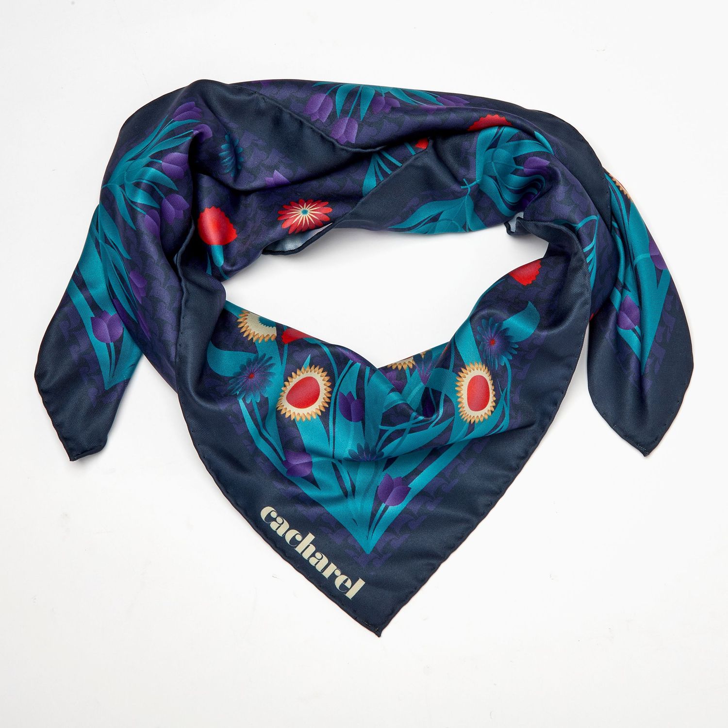 Szal Astrid Navy - obrazek 2