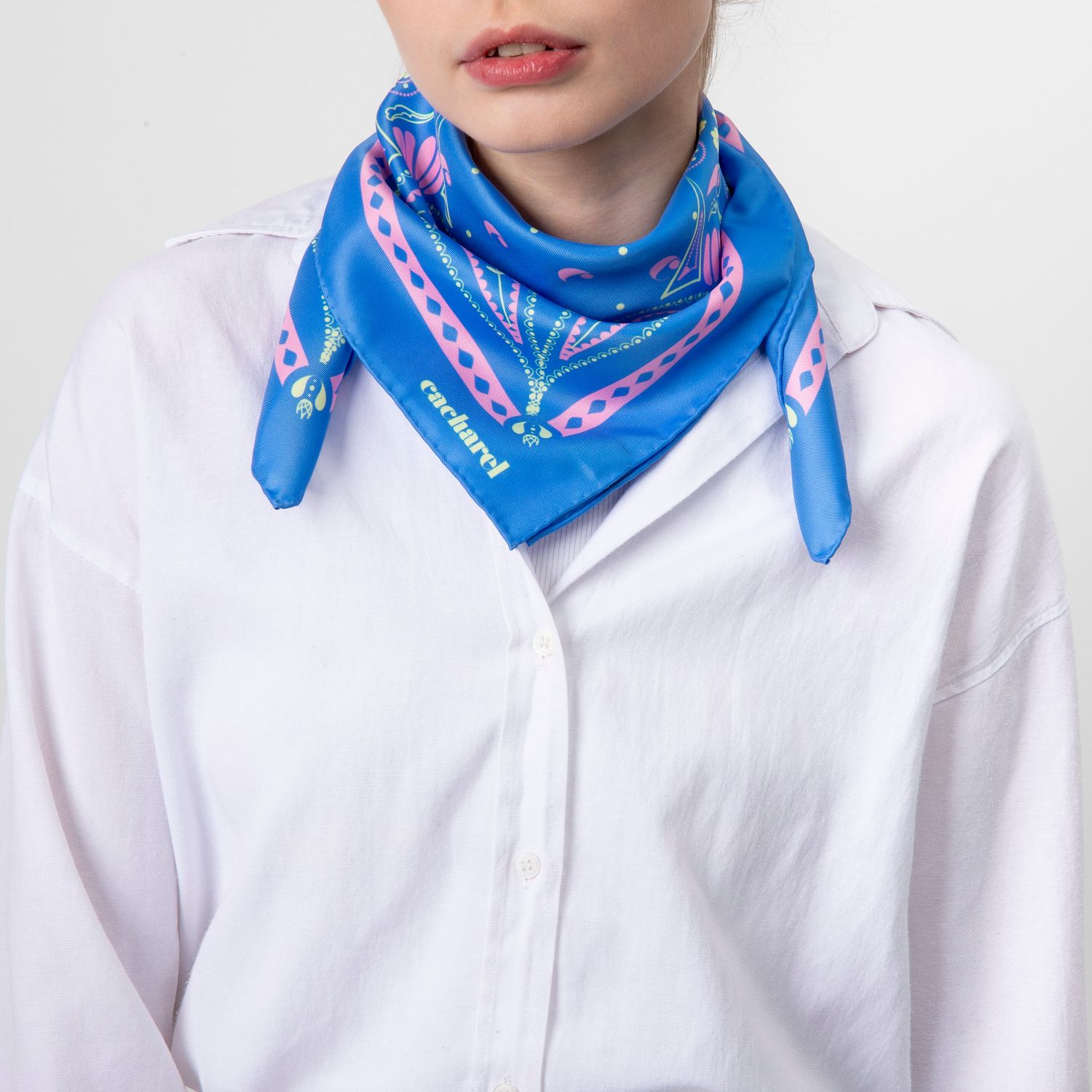 Szal Alesia Bright Blue - obrazek 5