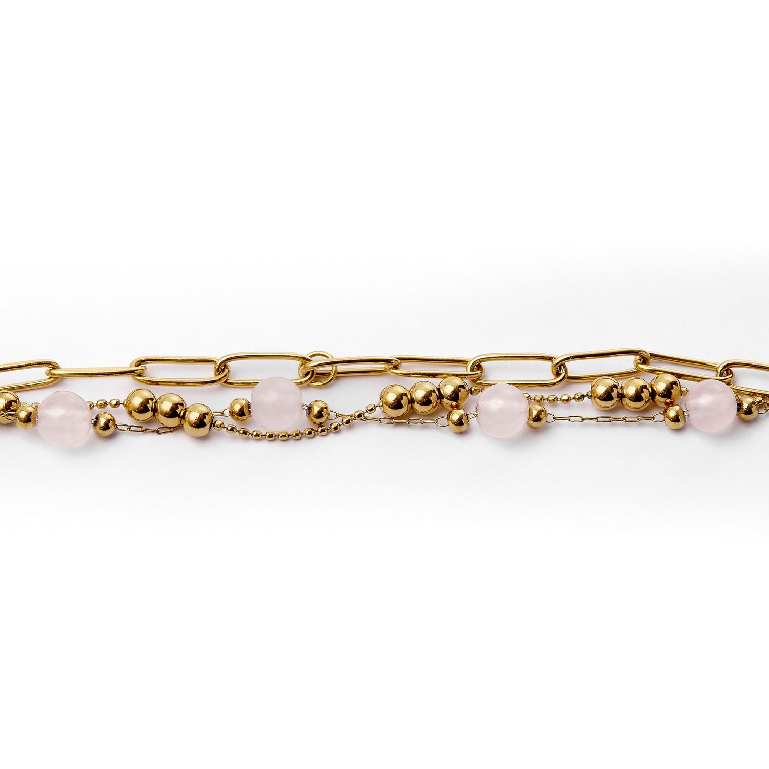 Bransoletka Andrea Gold/pink - obrazek 3