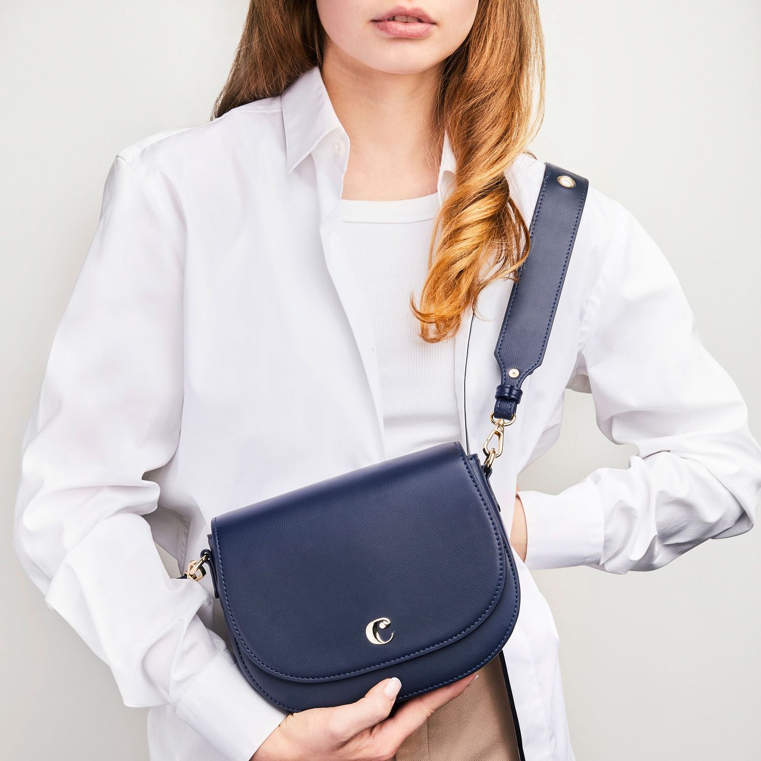 Damska torebka Albane Navy - obrazek 5