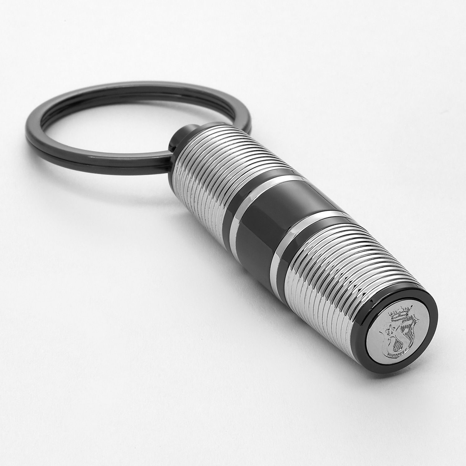 Breloczek na klucze Bold Stripe Chrome & Gun - obrazek 2