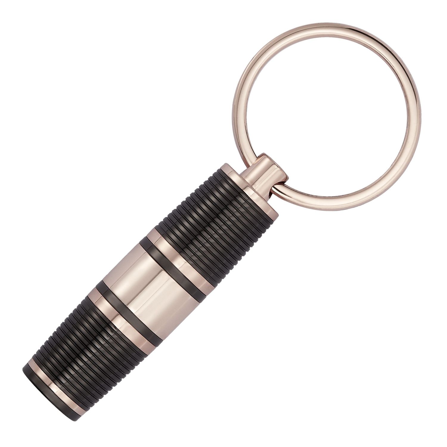 Breloczek na klucze Bold Stripe Gun & Rosegold - obrazek 4