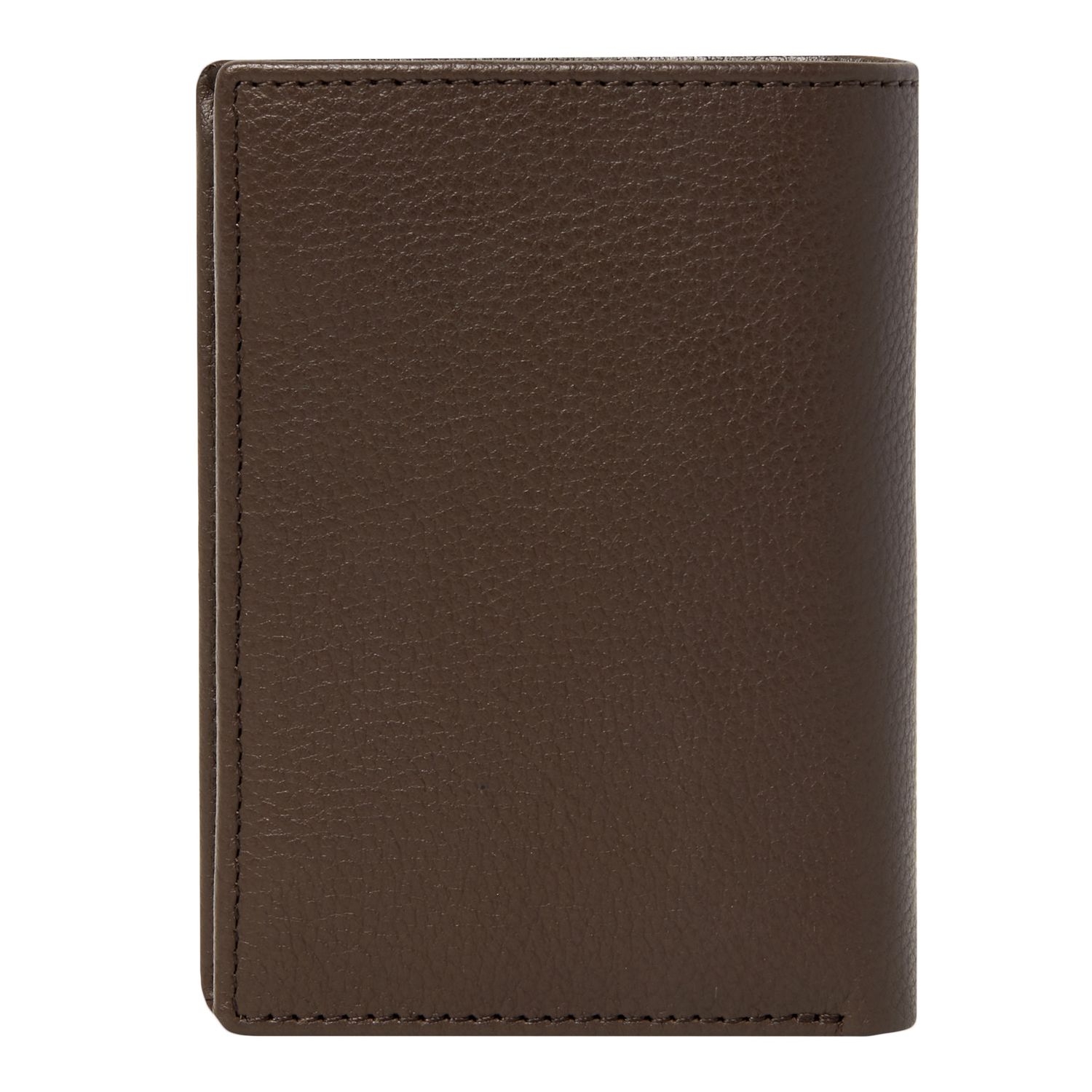Card holder with flap Button Brown - obrazek 5
