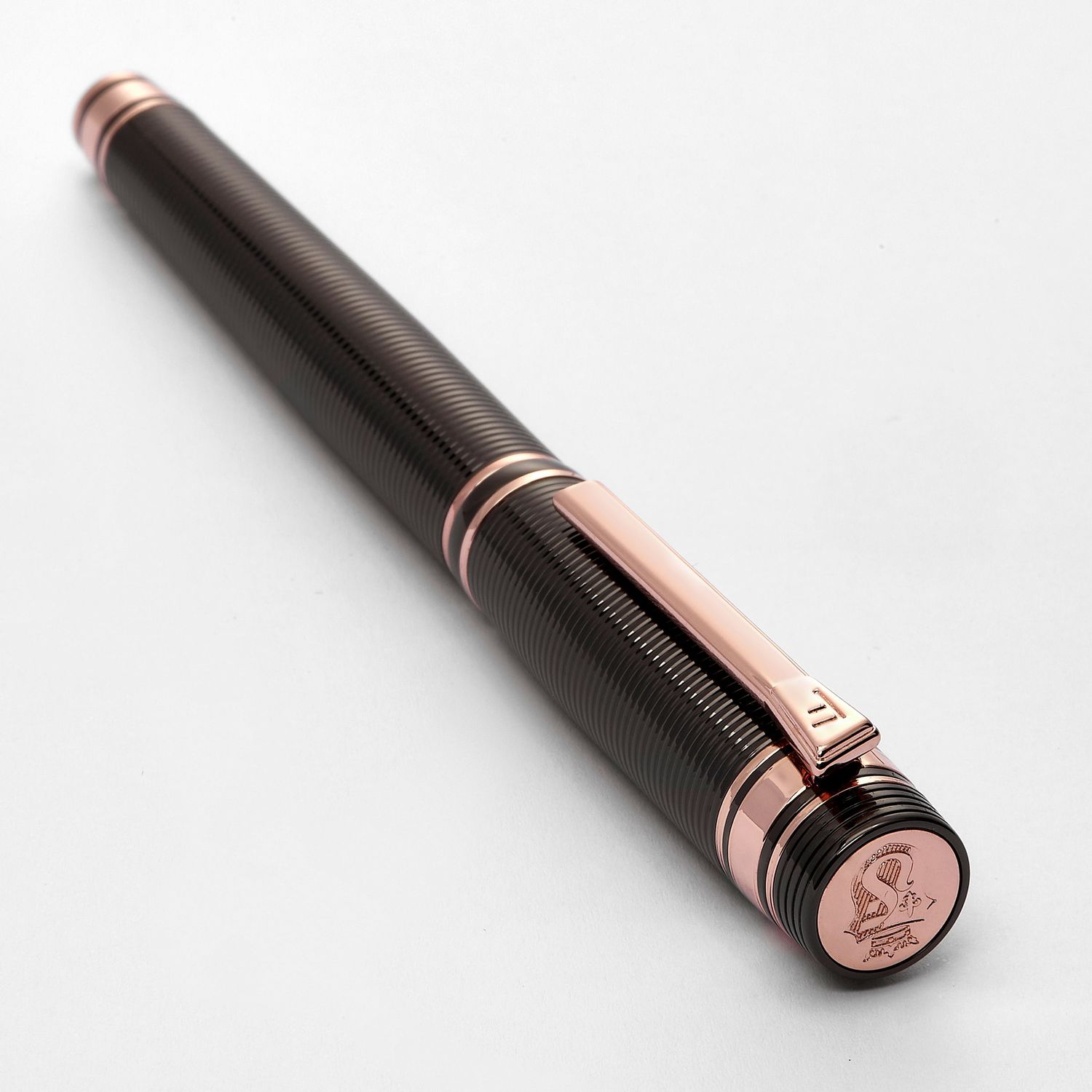 Wieczne pióro Bold Stripe Gun & Rosegold - obrazek 4