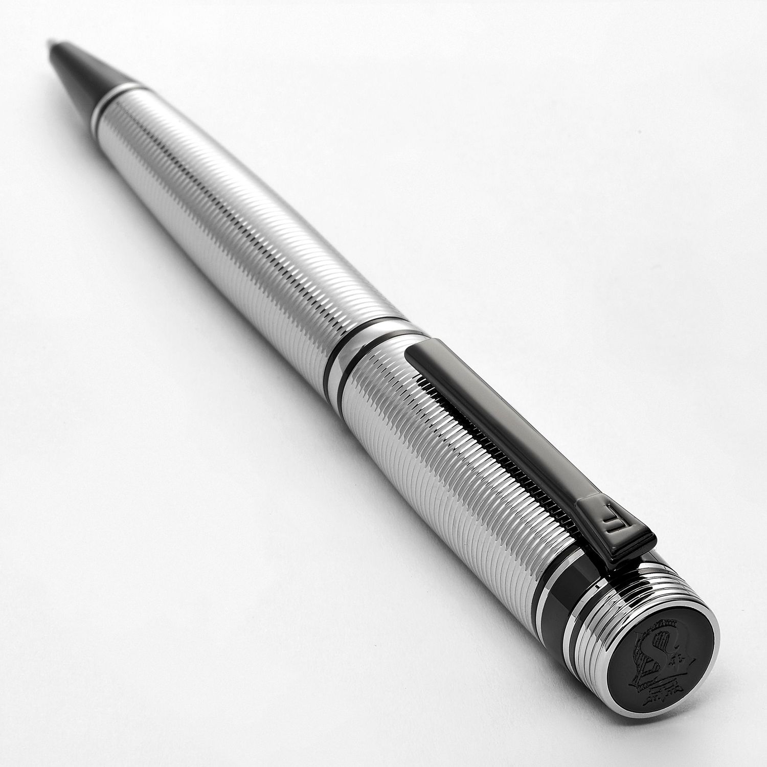 pióro kulkowe Bold Stripe Chrome & Gun - obrazek 2