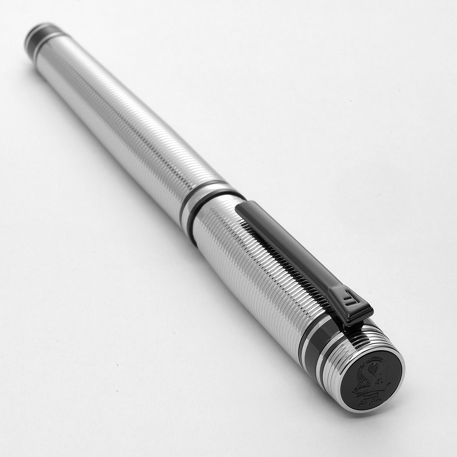 Pióro kulkowe Bold Stripe Chrome & Gun - obrazek 4
