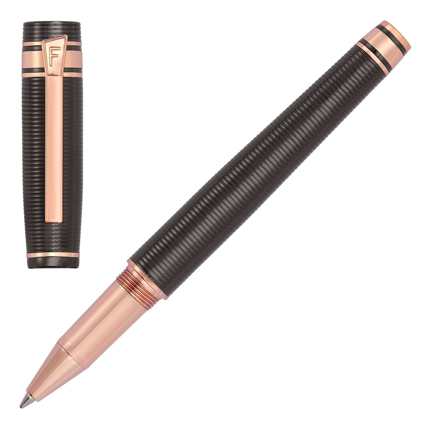 Pióro kulkowe Bold Stripe Gun & Rosegold