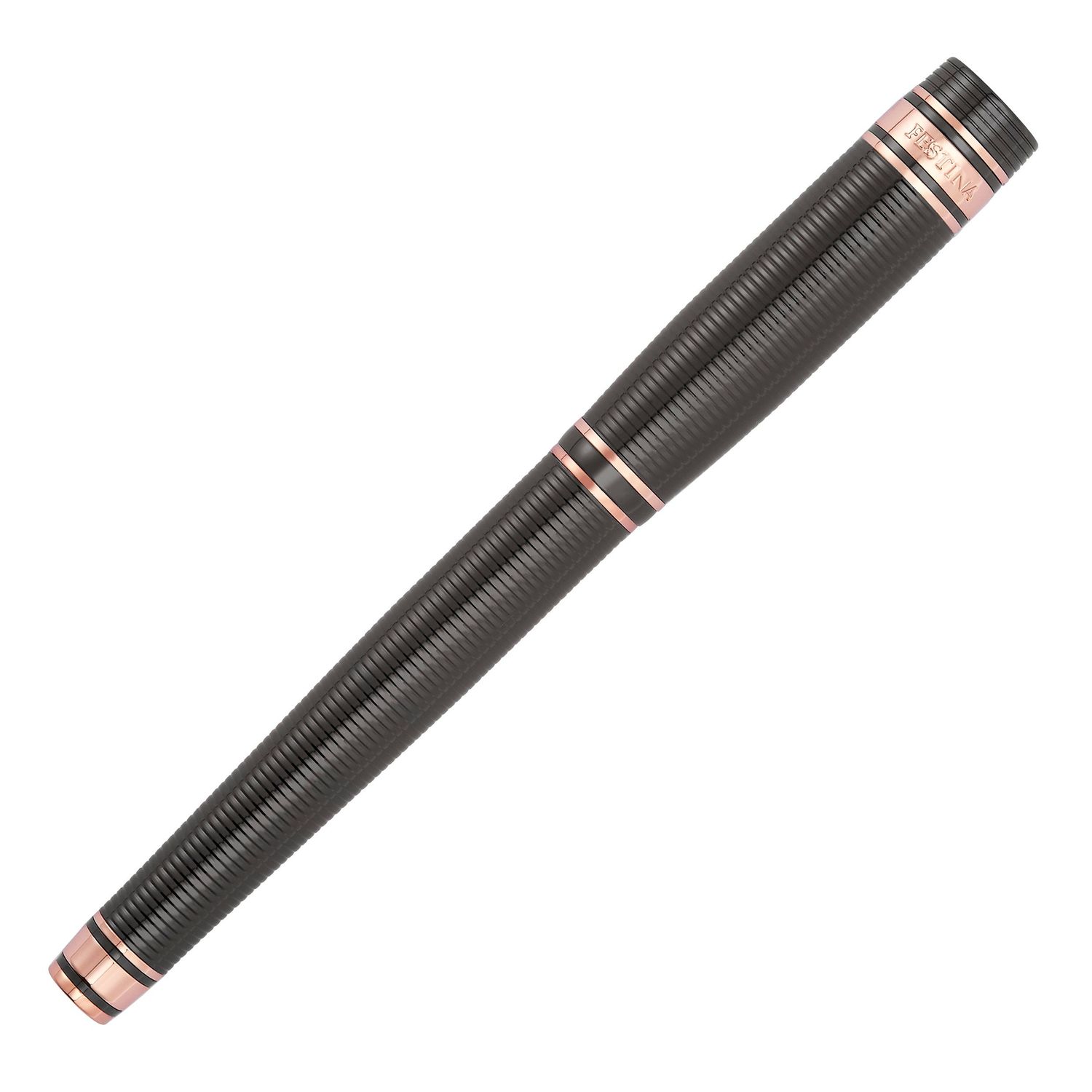 Pióro kulkowe Bold Stripe Gun & Rosegold - obrazek 6