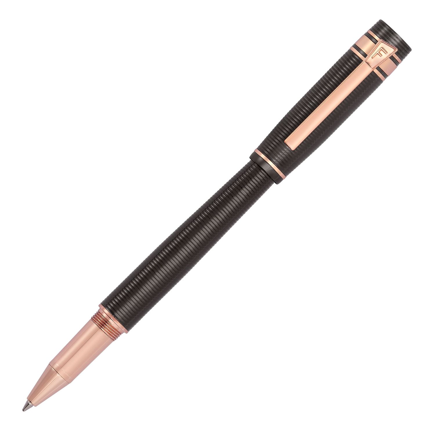 Pióro kulkowe Bold Stripe Gun & Rosegold - obrazek 3