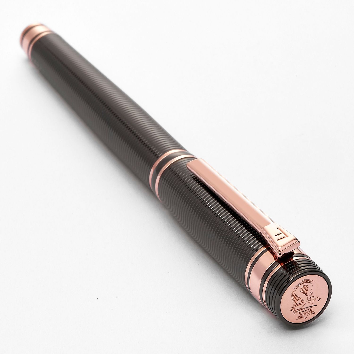 Pióro kulkowe Bold Stripe Gun & Rosegold - obrazek 4