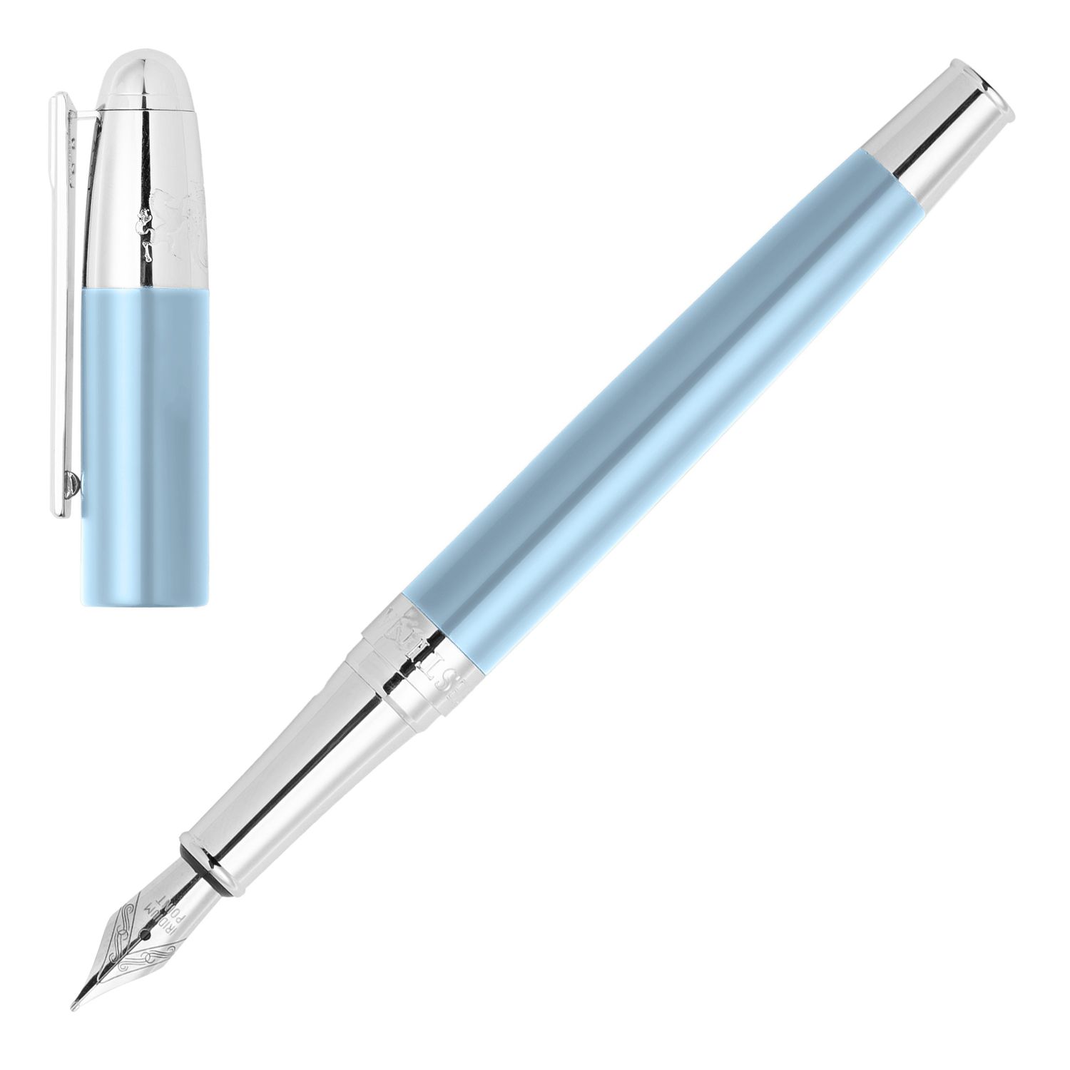 Wieczne pióro Classicals Chrome Light Blue - obrazek 4
