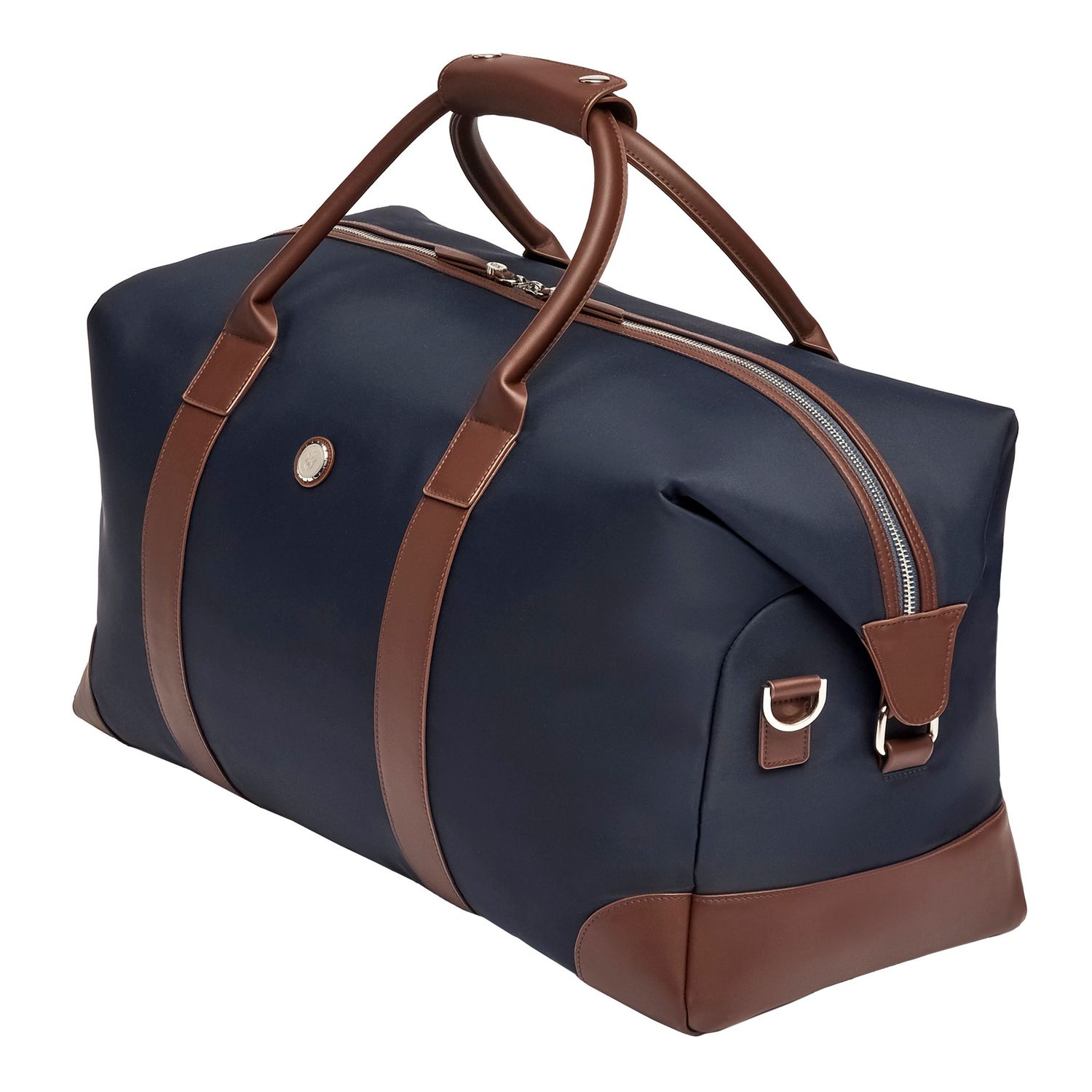 Torba podróżna Button Navy & Brown - obrazek 9