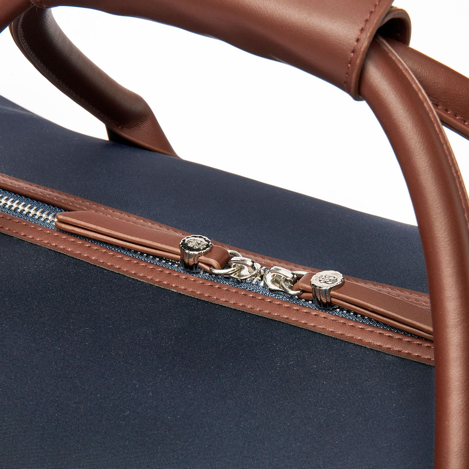 Torba podróżna Button Navy & Brown - obrazek 5