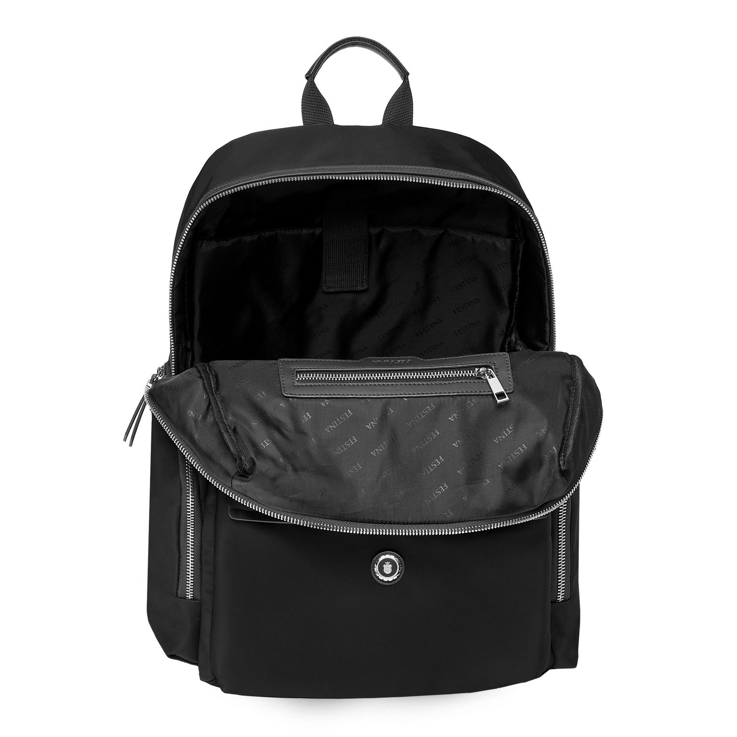 Plecak Button Black - obrazek 2