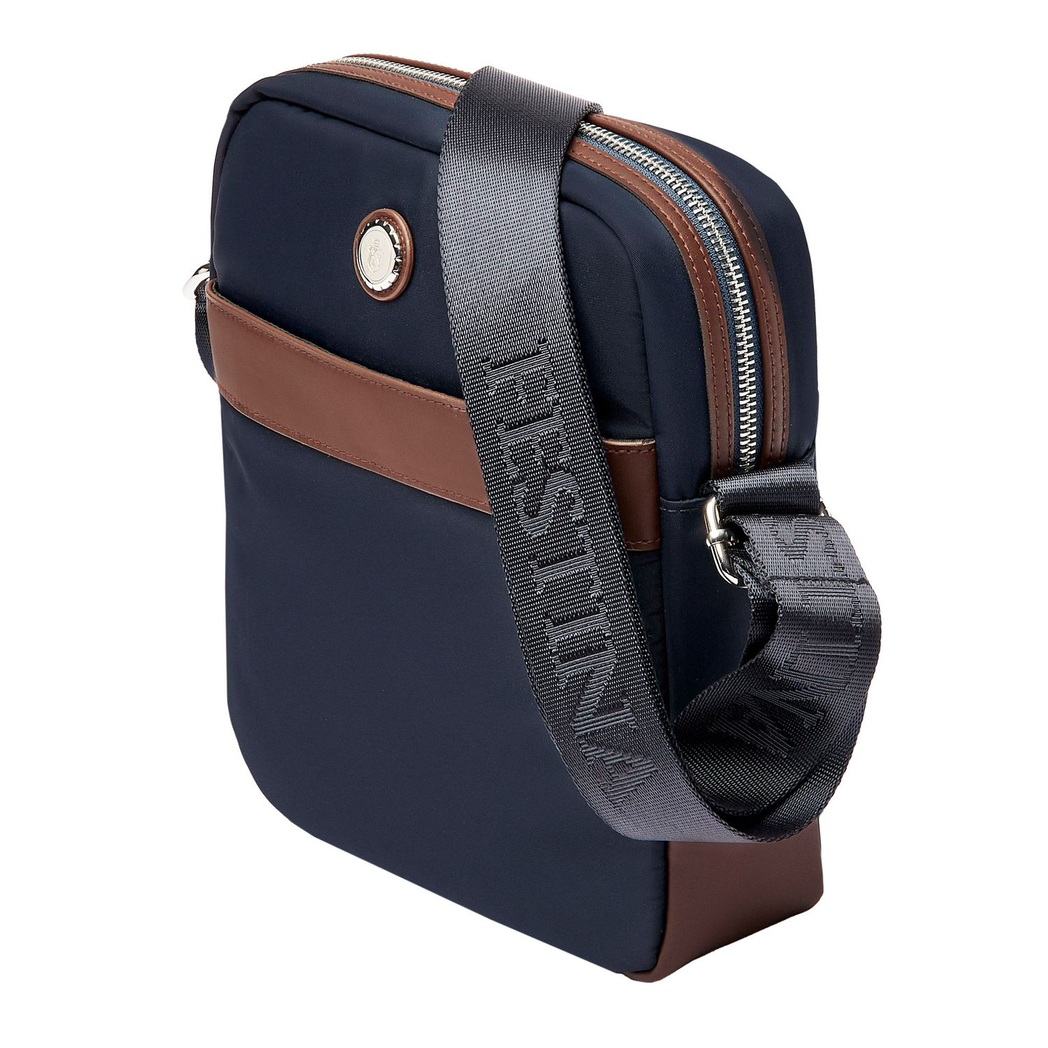 Torba reporterska Button Navy & Brown - obrazek 6