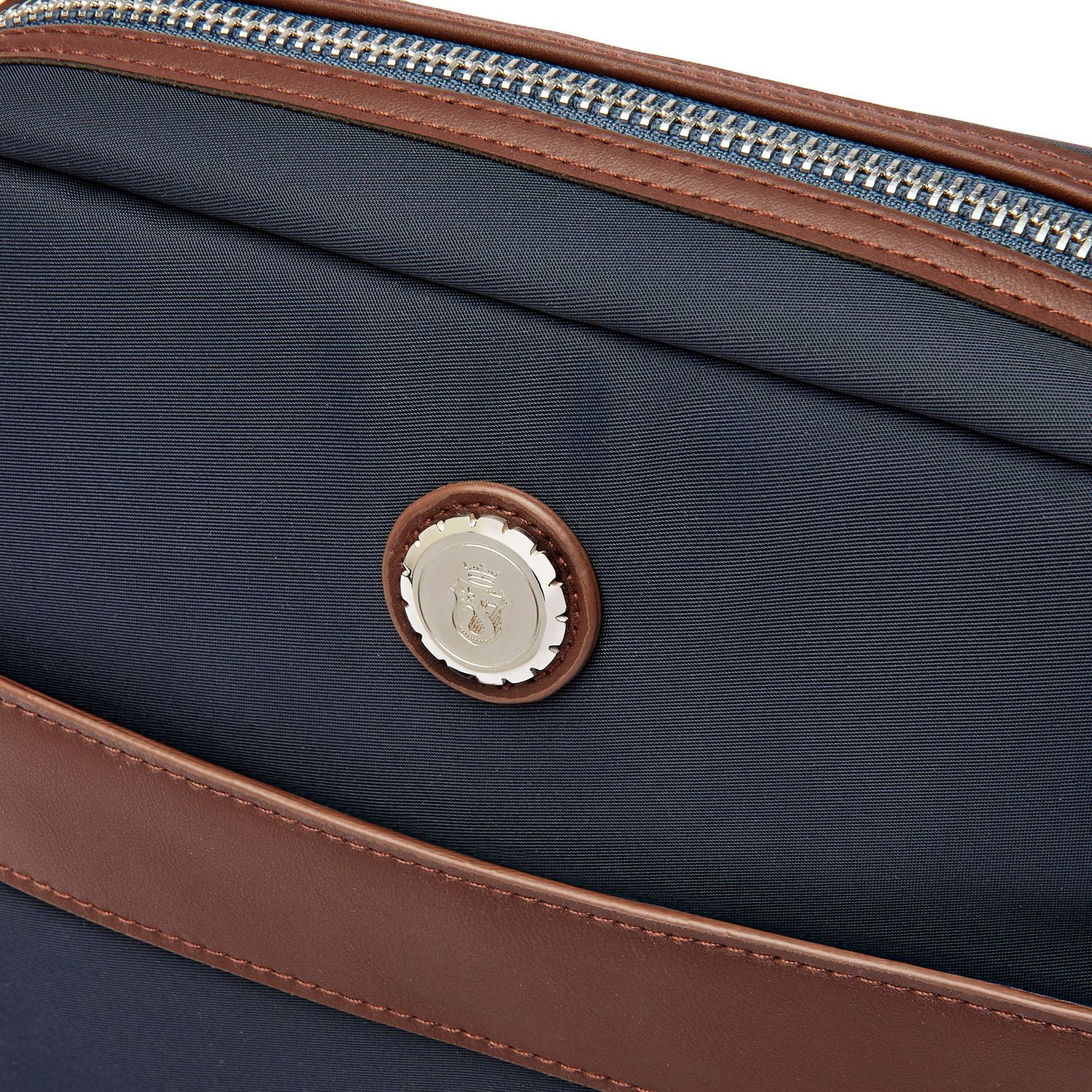 Torba reporterska Button Navy & Brown - obrazek 3