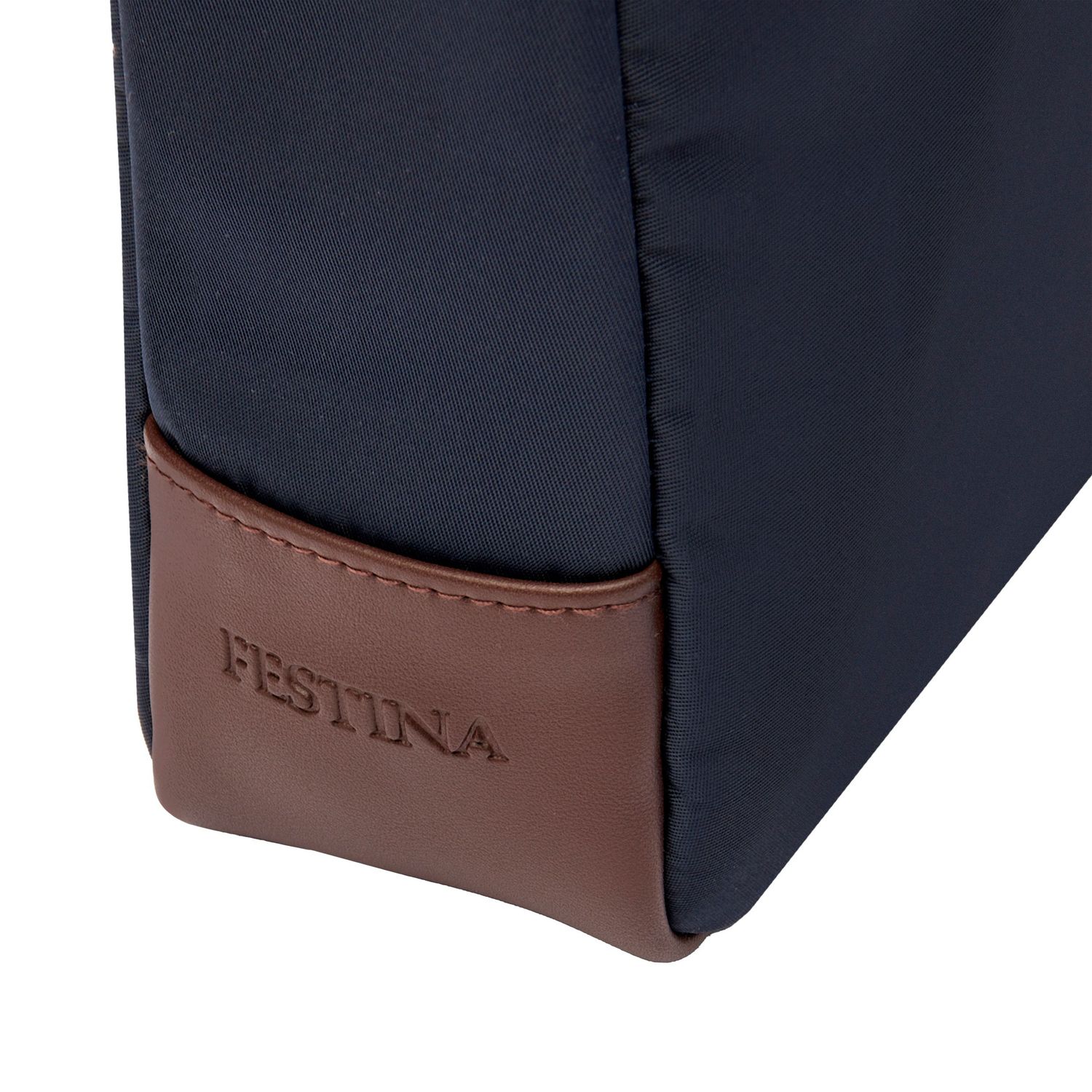 Torba reporterska Button Navy & Brown - obrazek 4