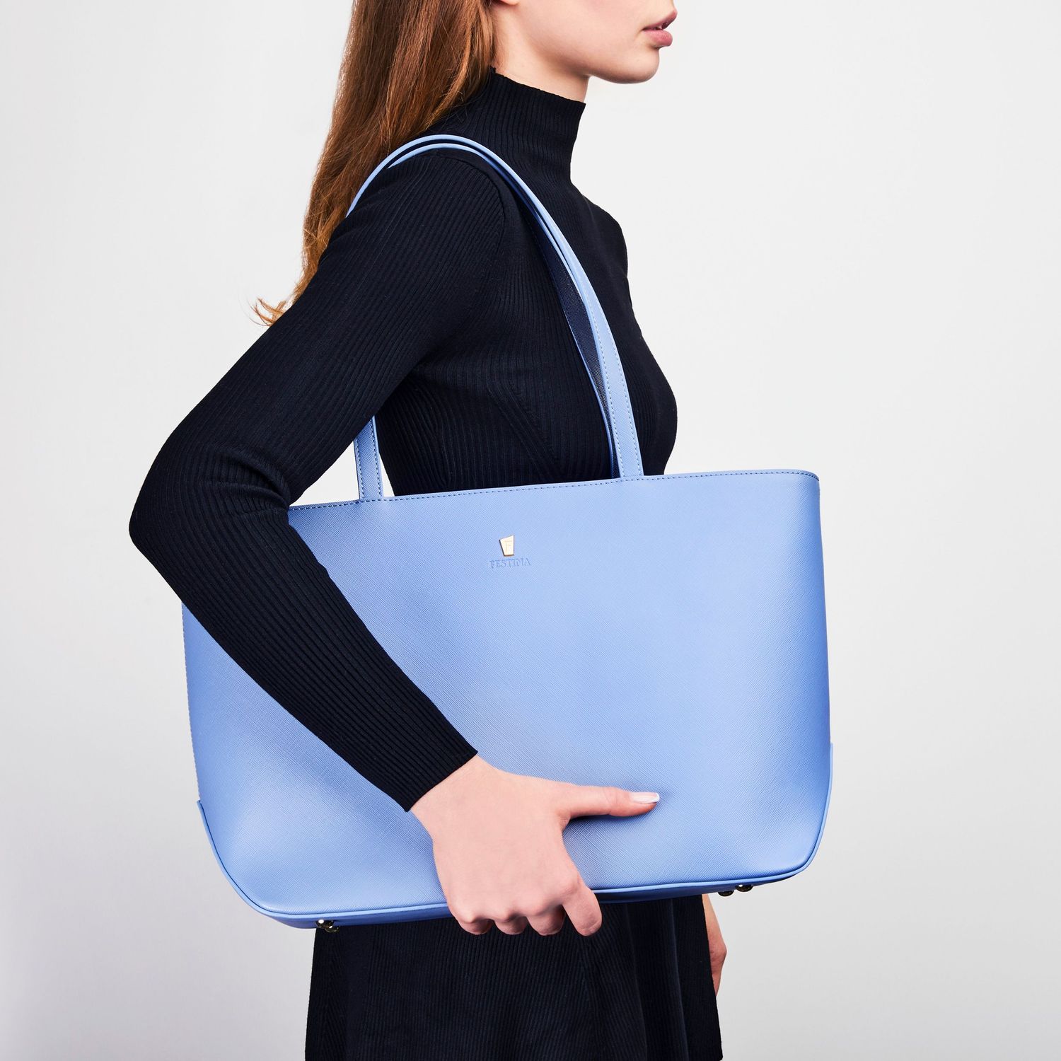 Damska torebka Mademoiselle Light Blue - obrazek 7