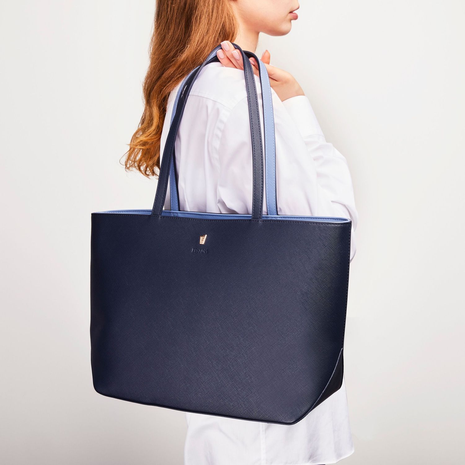 Damska torebka Mademoiselle Navy - obrazek 7