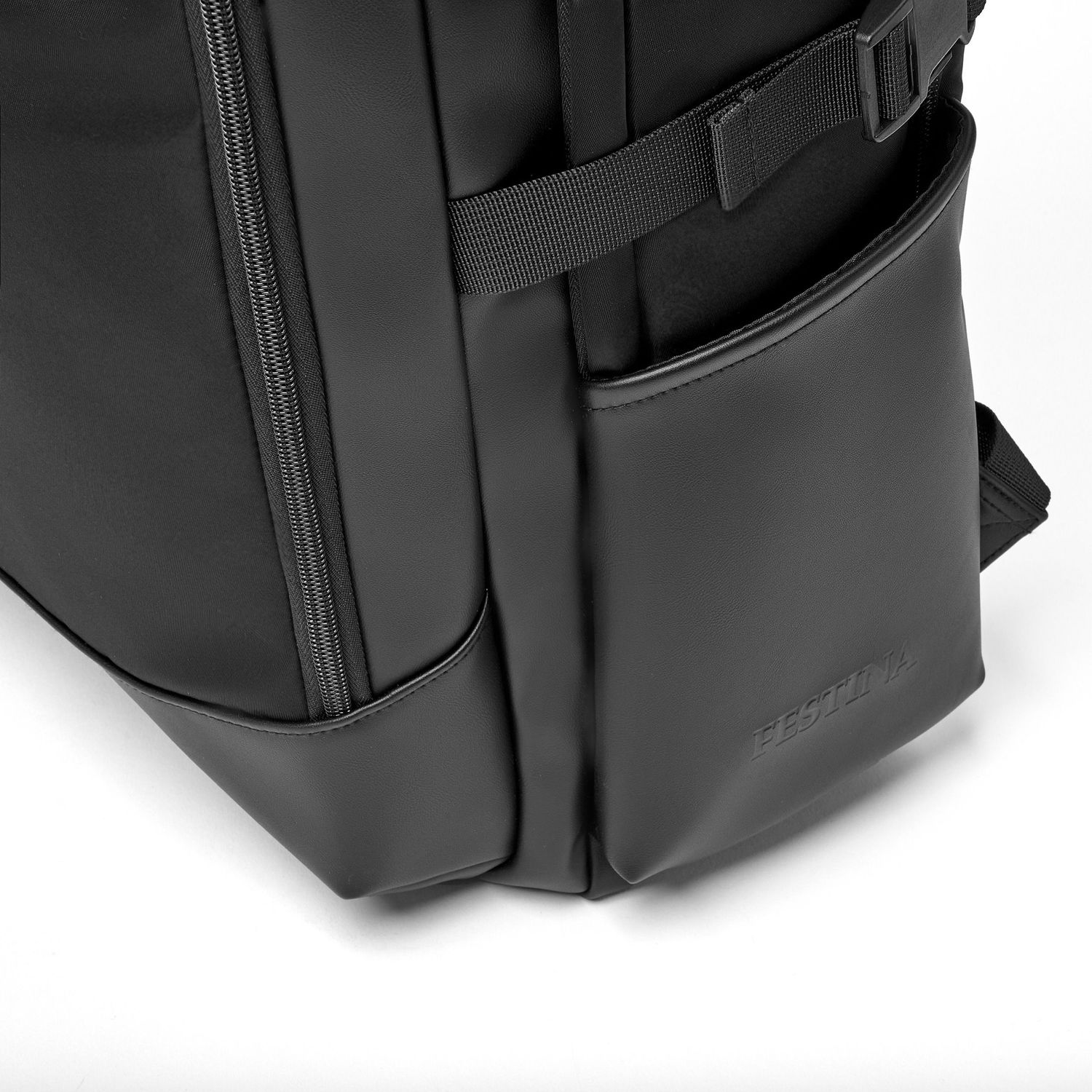 Plecak Button Black - obrazek 4