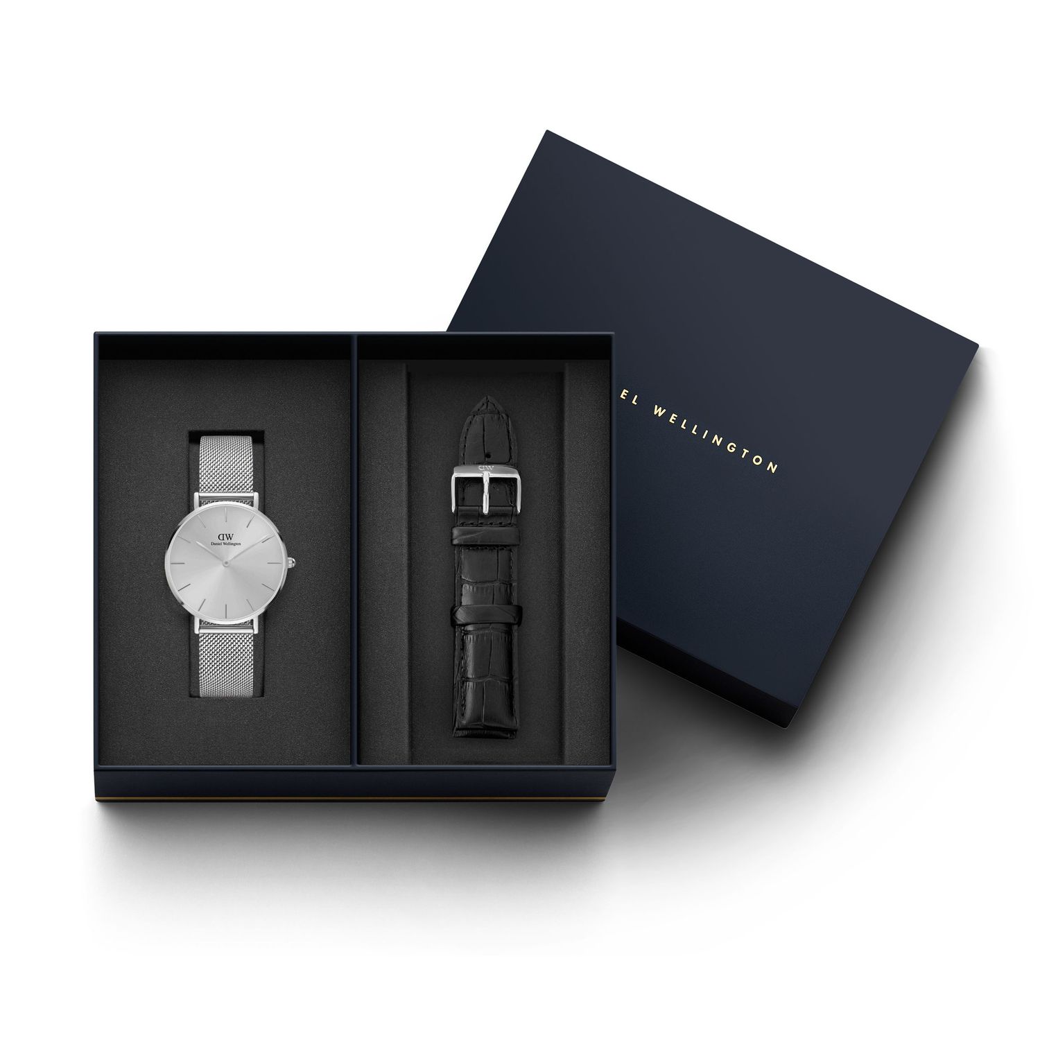 Watch set Petite Unitone Silver D32 + Bracelet Petite Reading Silver L14