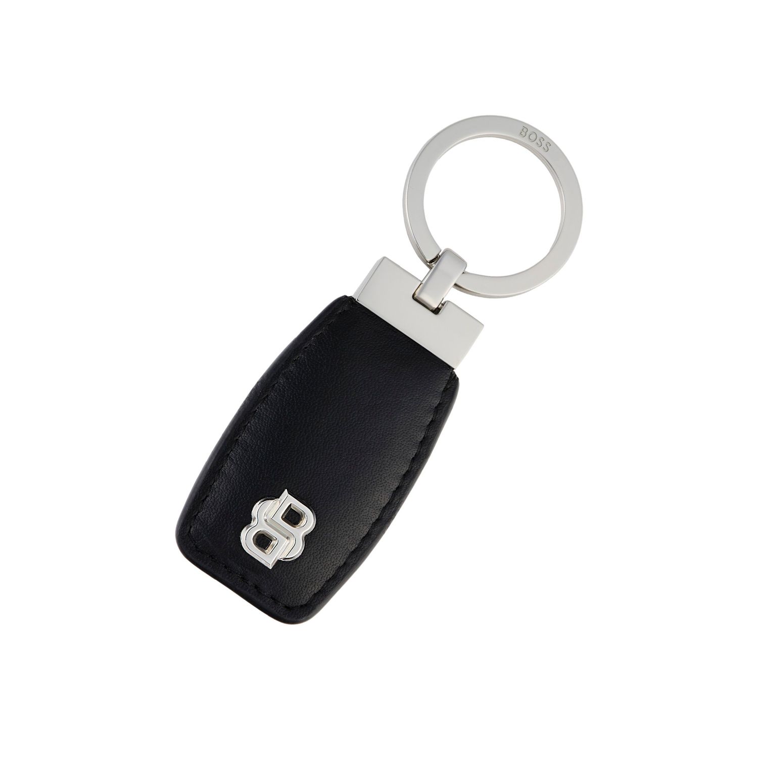 Breloczek na klucze Double B Black & Chrome