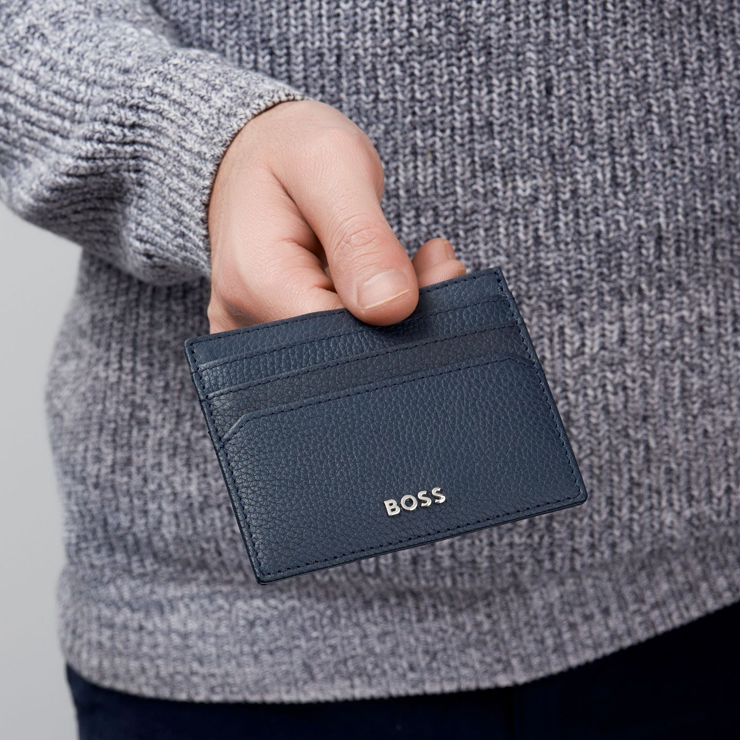 Etui na karty Classic Grained Navy - obrazek 4