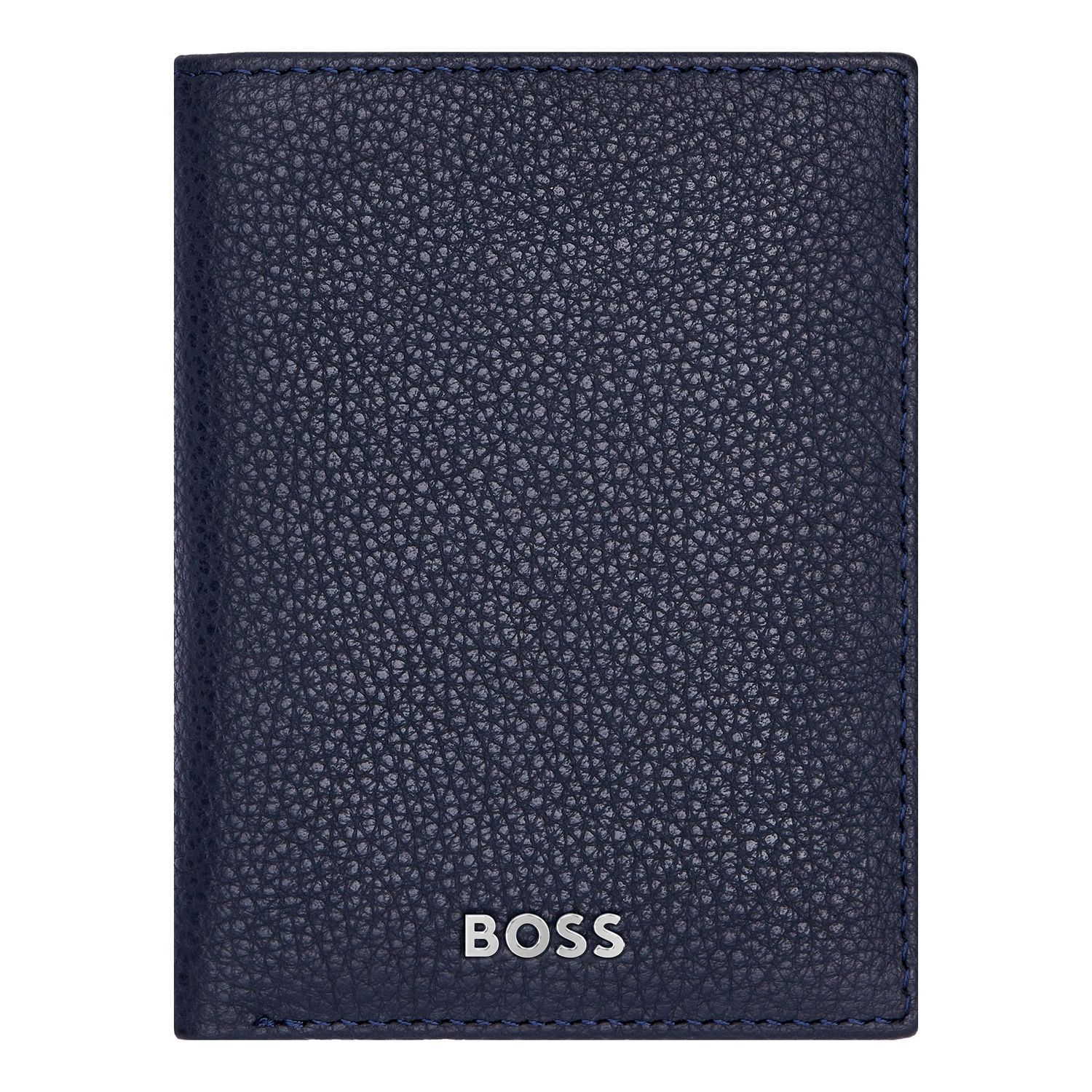 Podwójne etui na karty Classic Grained Navy - obrazek 2