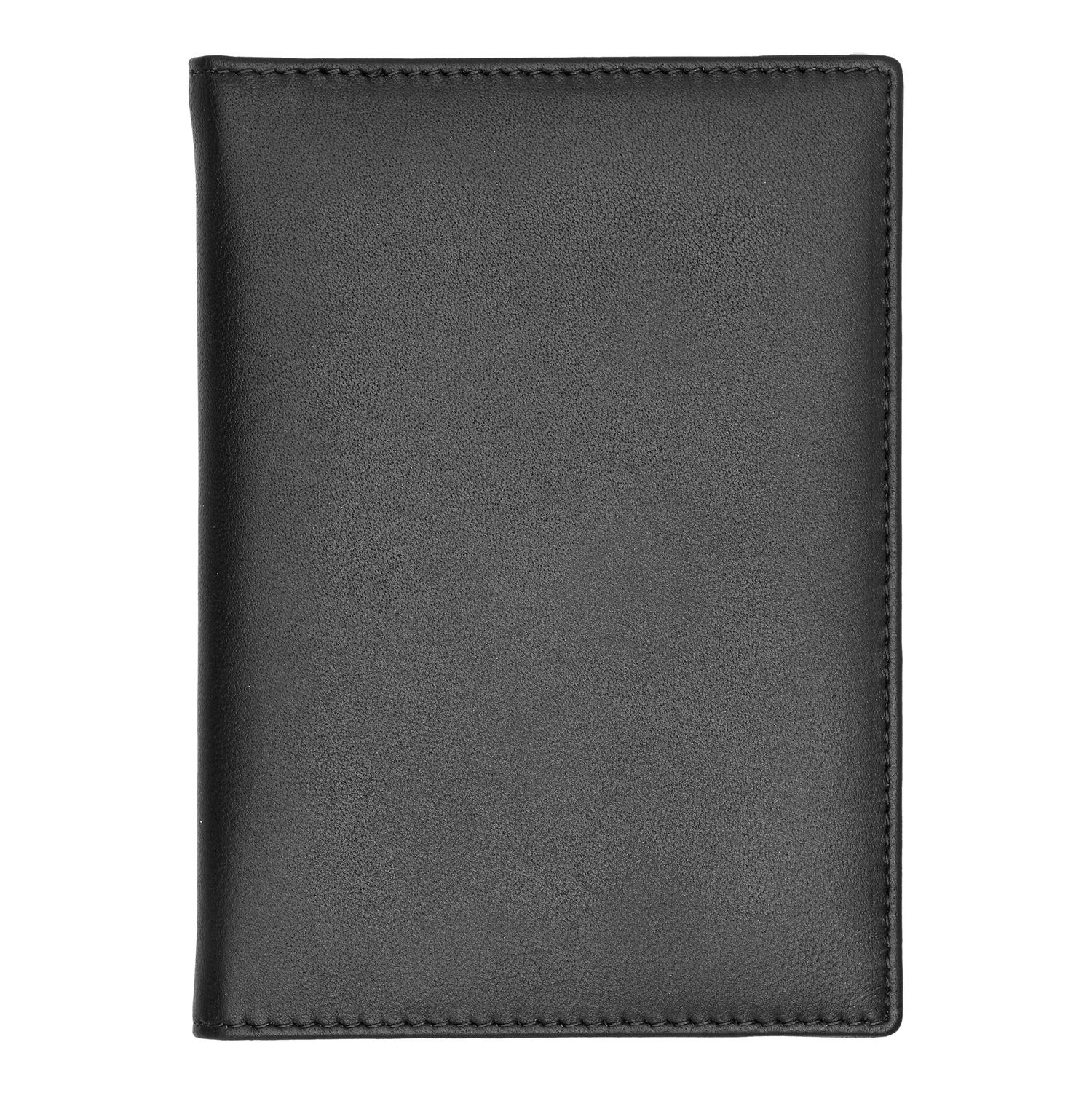Card holder with flap Classic Smooth Black - obrazek 6