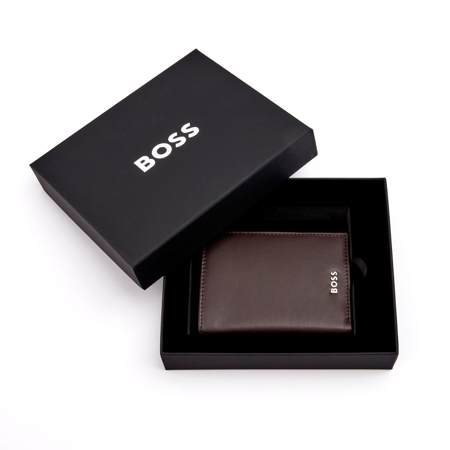 Card holder with flap Classic Smooth Brown - obrazek 8