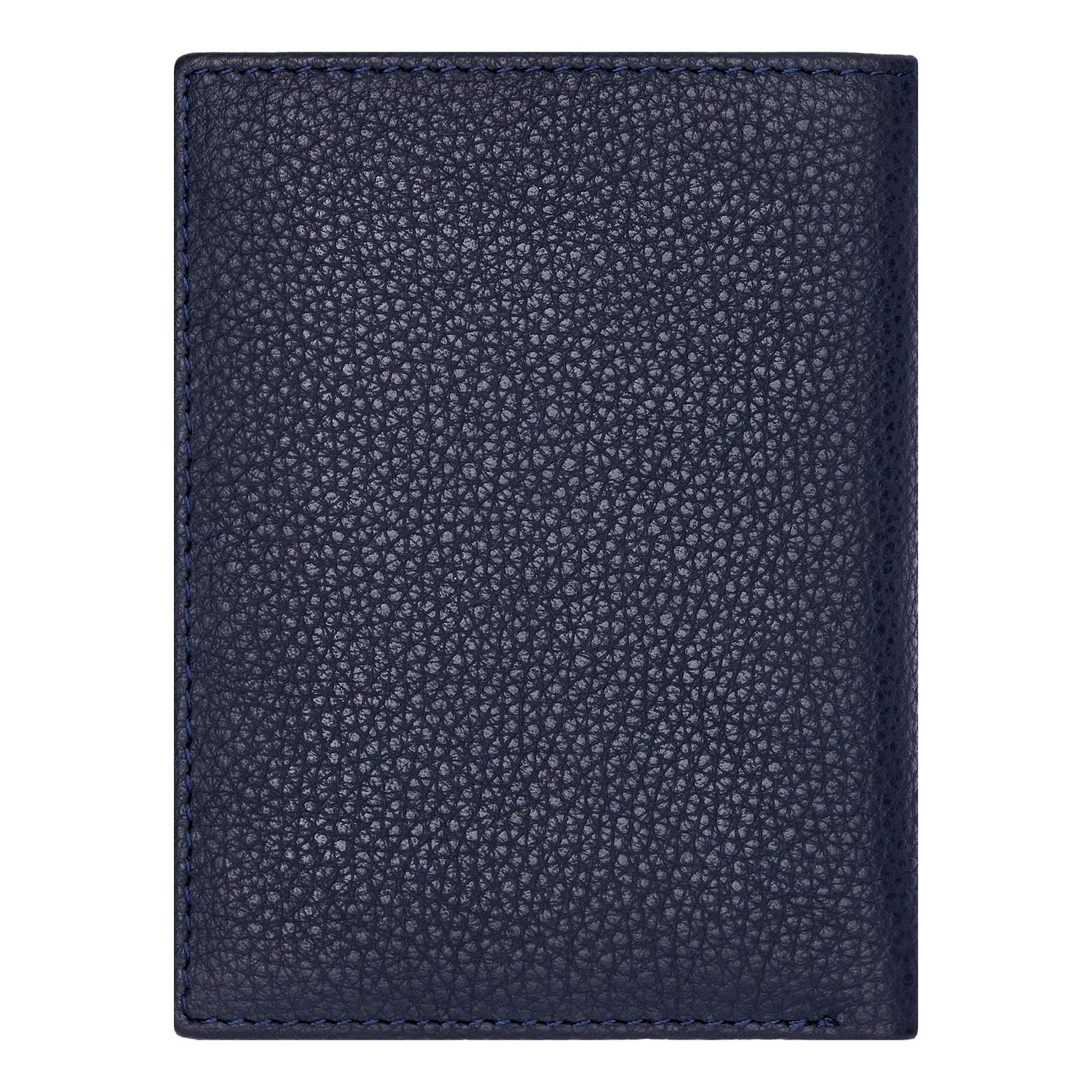 Card holder with flap Classic Grained Navy - obrazek 6