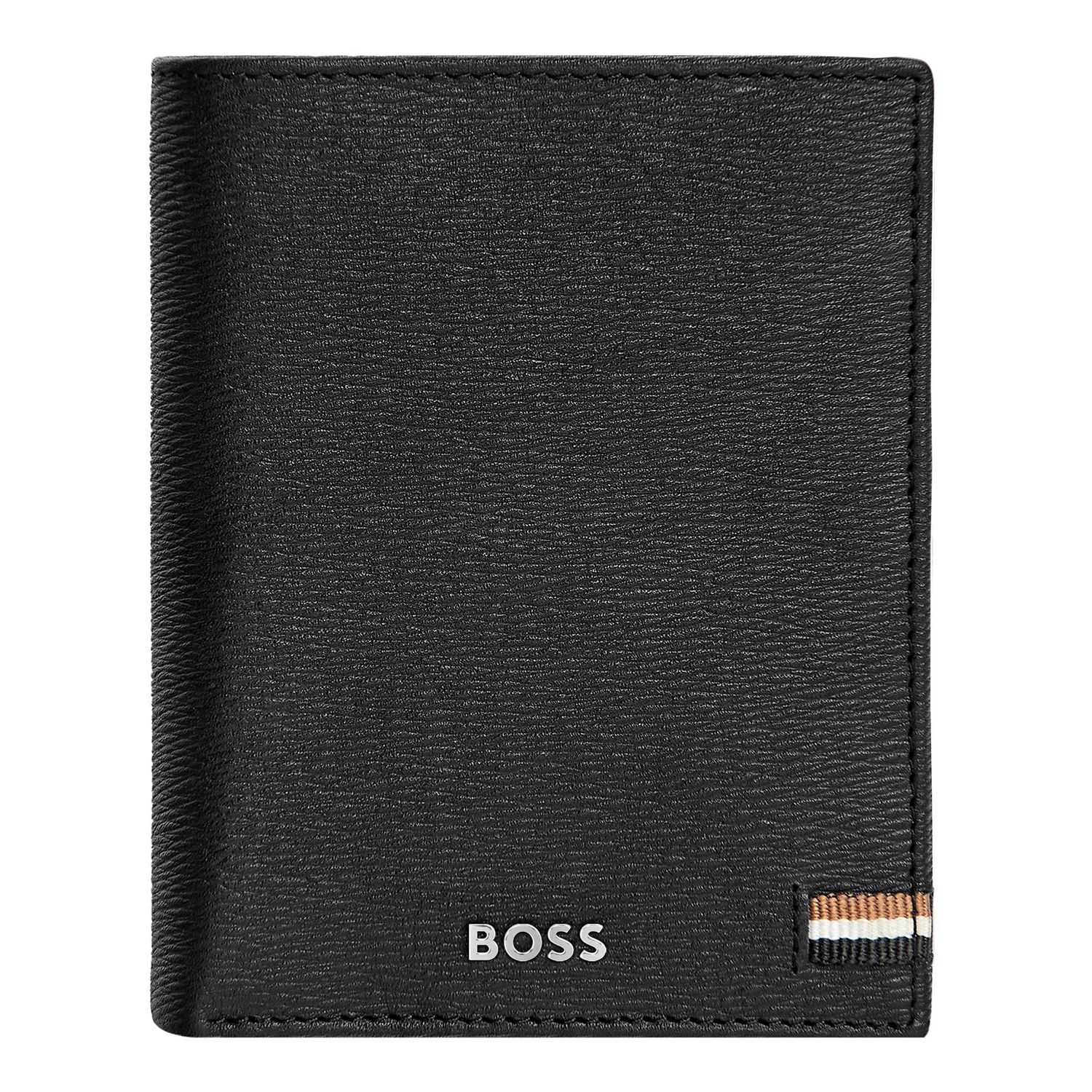Card holder with flap and money pocket Iconic Black - obrazek 2