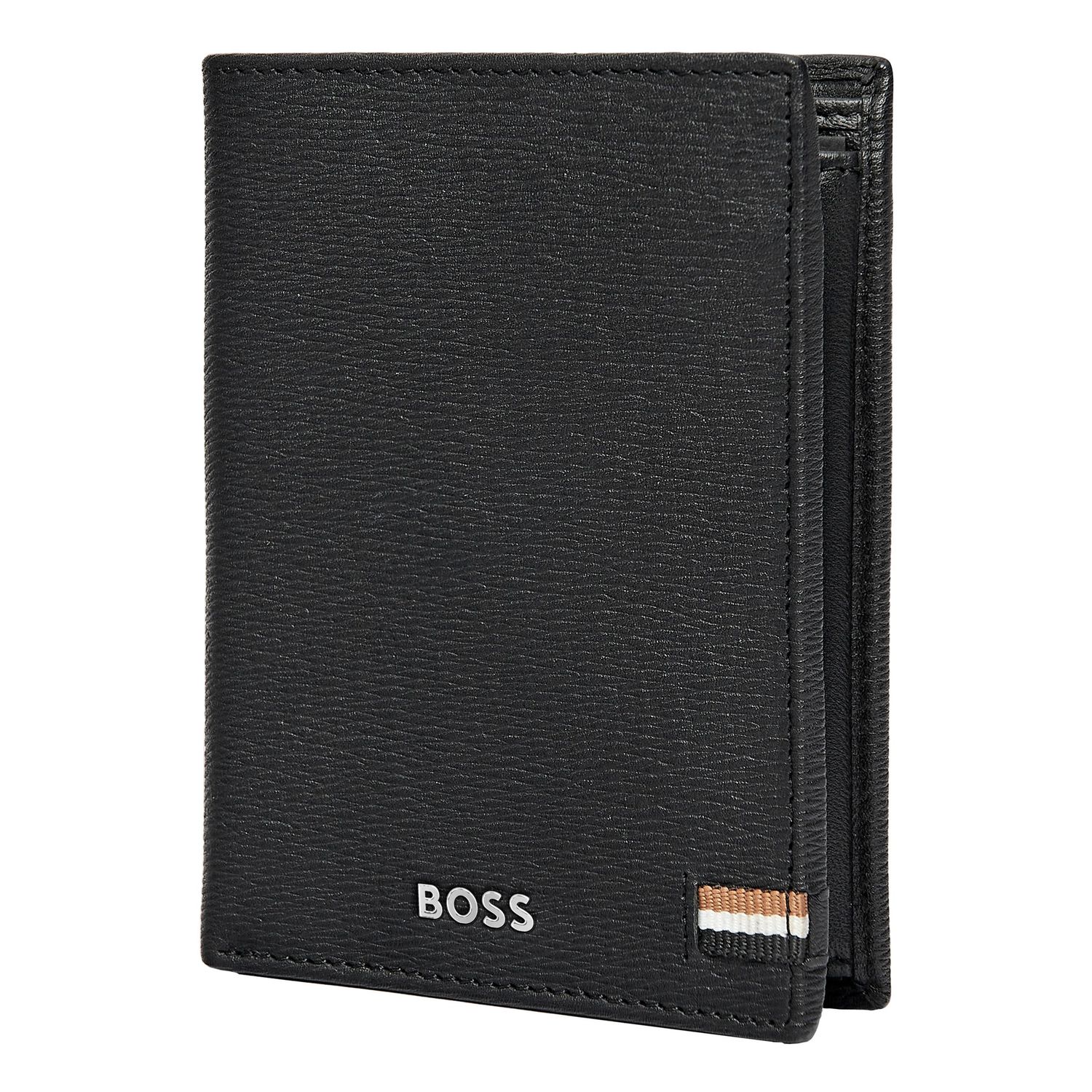 Card holder with flap and money pocket Iconic Black - obrazek 4