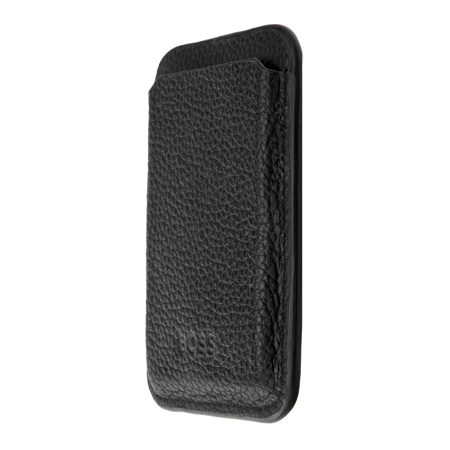 Magnetic card holder for smartphone Magnet Mobile Classic Grained Black - obrazek 2