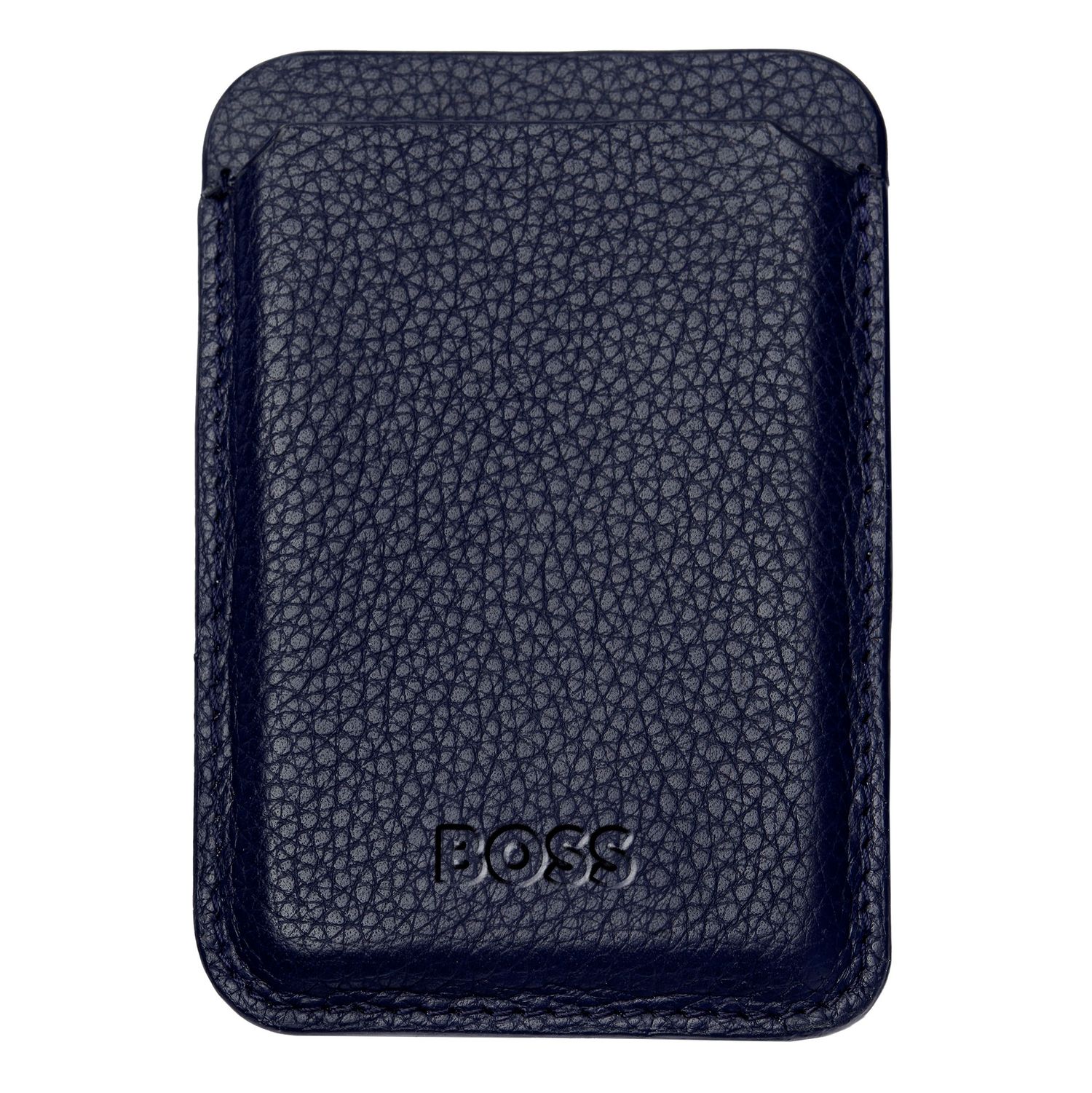 Magnetic card holder for smartphone Magnet Mobile Classic Grained Navy