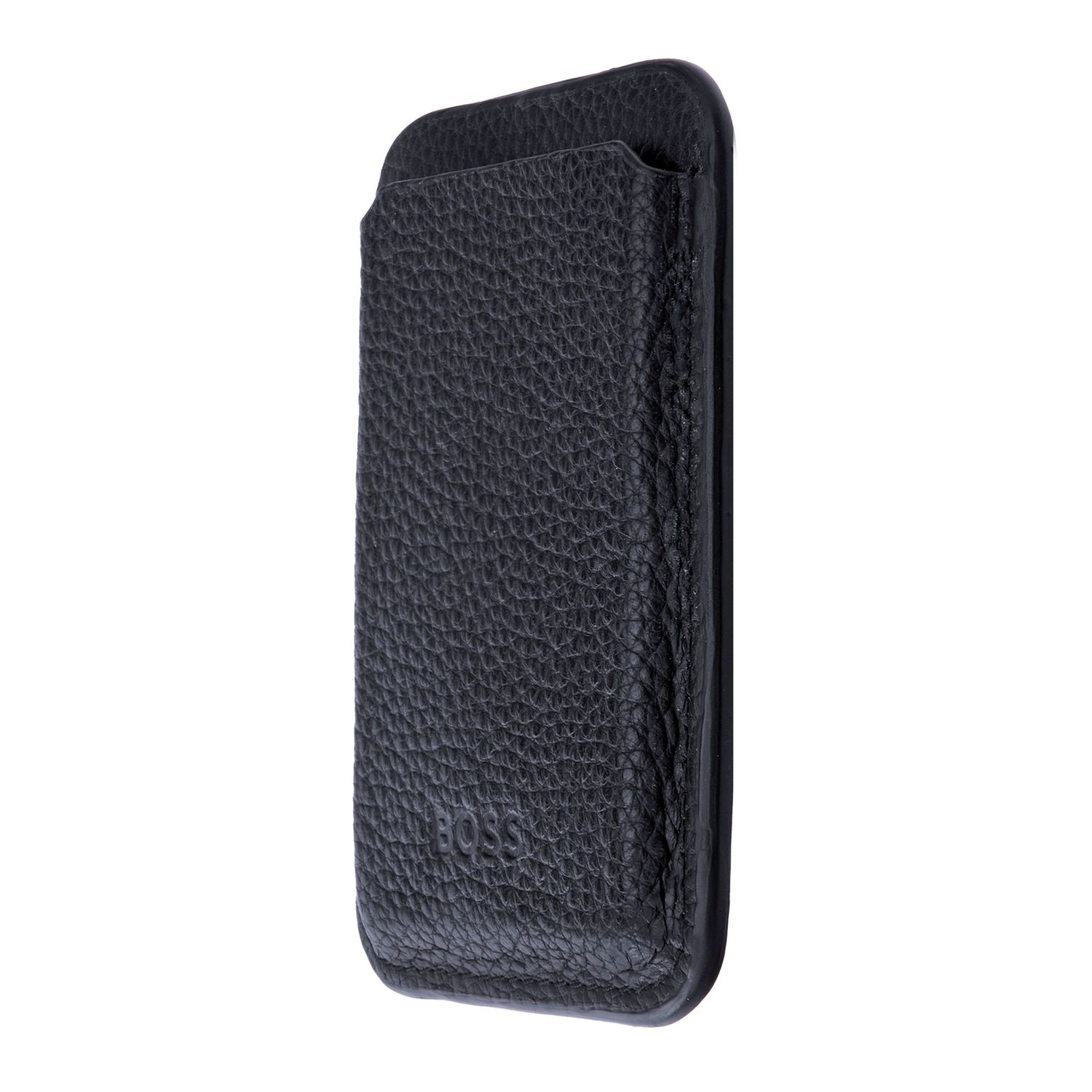 Magnetic card holder for smartphone Magnet Mobile Classic Grained Navy - obrazek 2