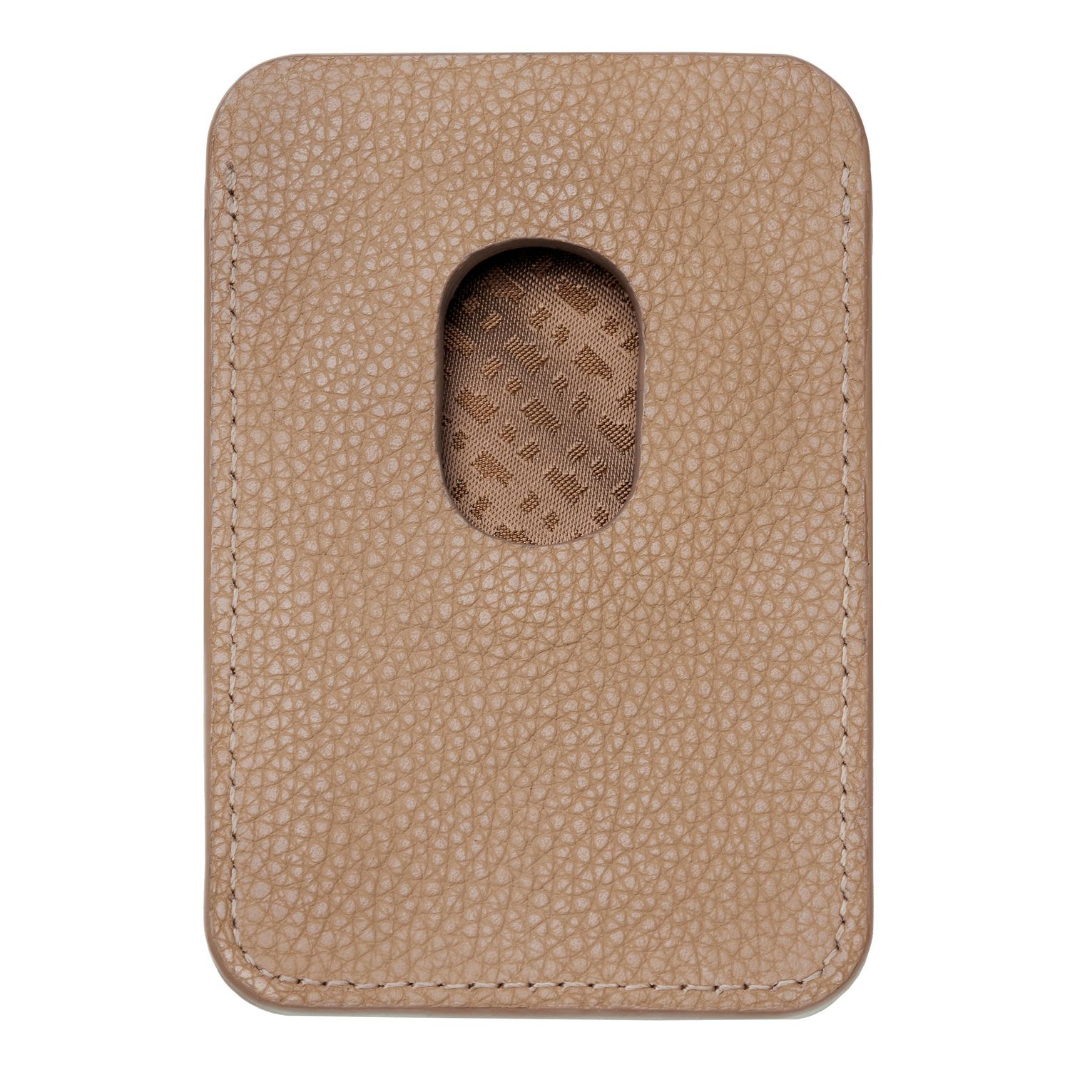 Magnetic card holder for smartphone Magnet Mobile Classic Grained Camel - obrazek 4