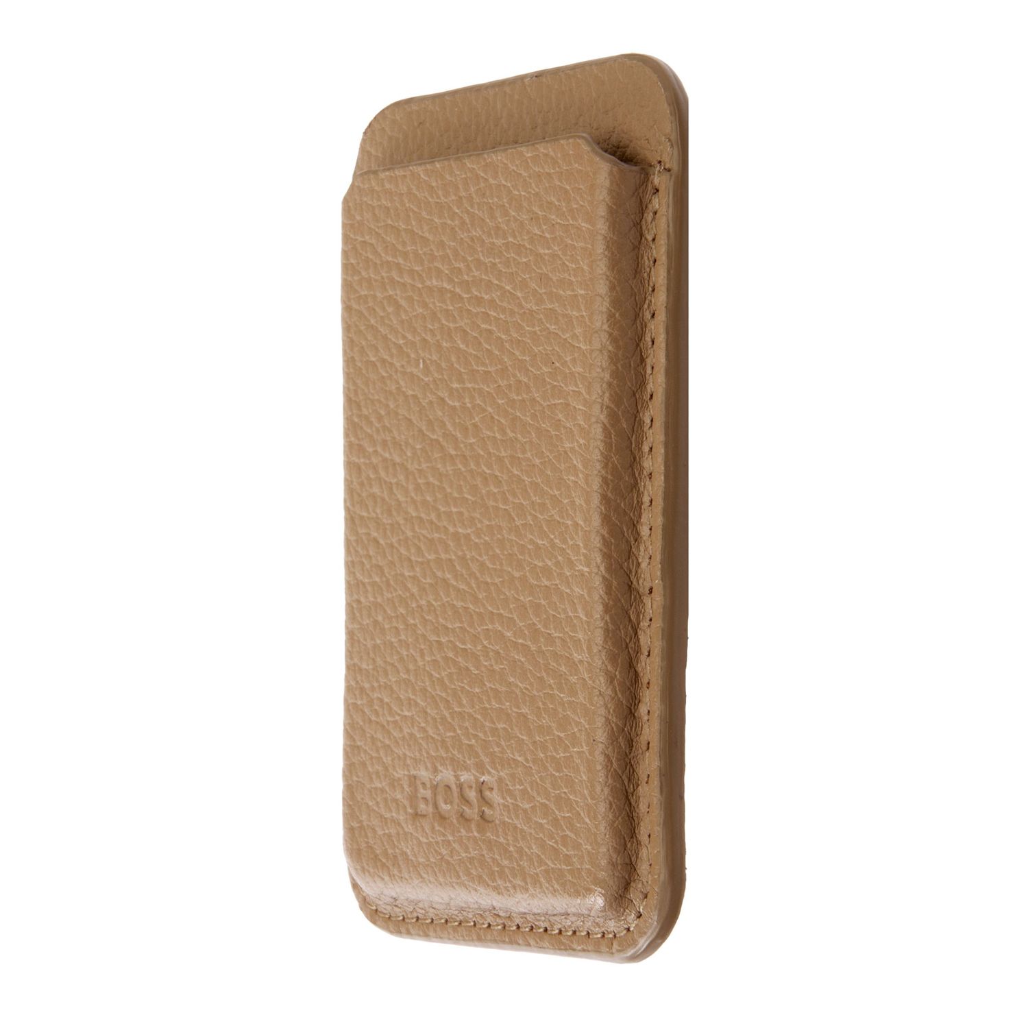 Magnetic card holder for smartphone Magnet Mobile Classic Grained Camel - obrazek 2