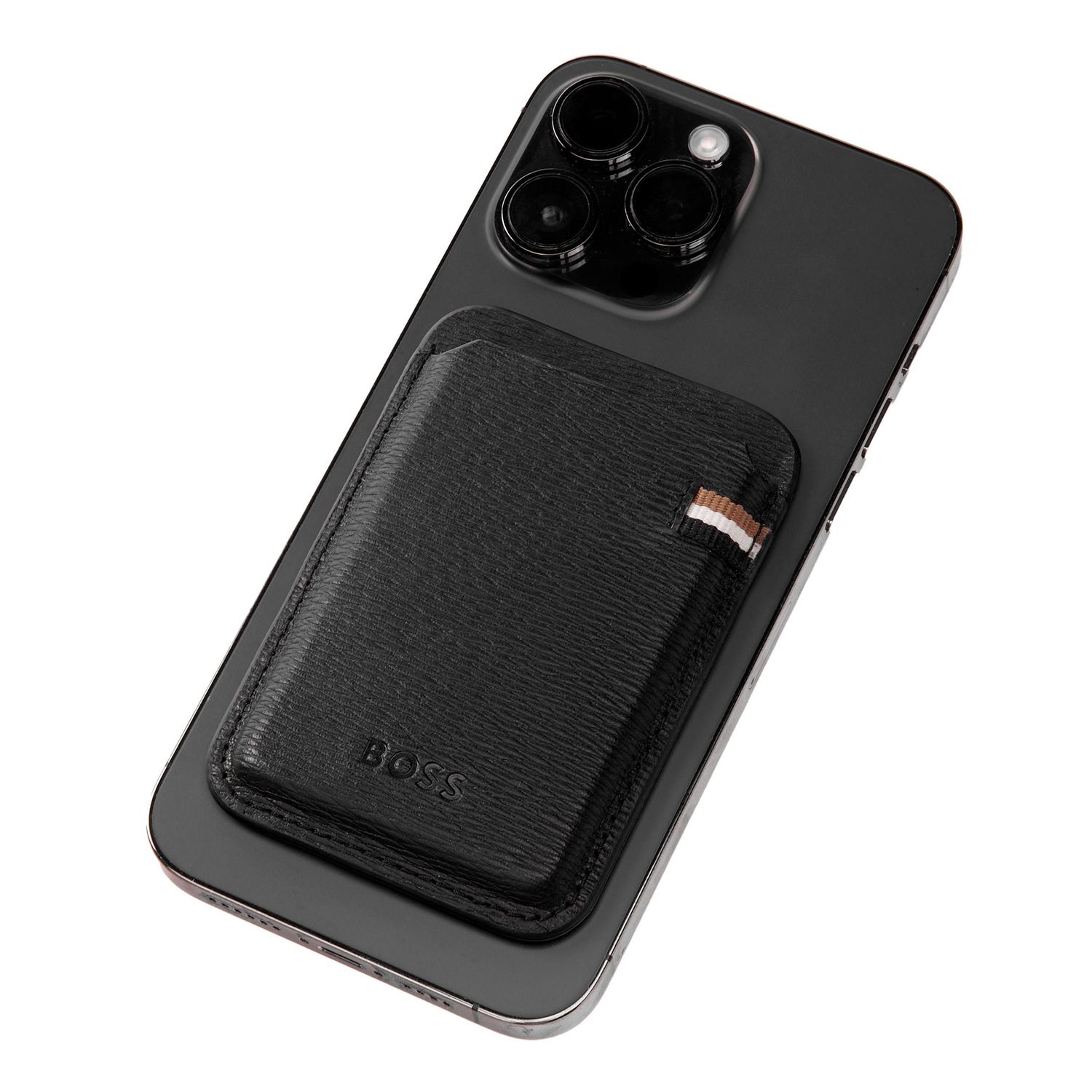 Magnetic card holder for smartphone Magnet Mobile Iconic Black - obrazek 3