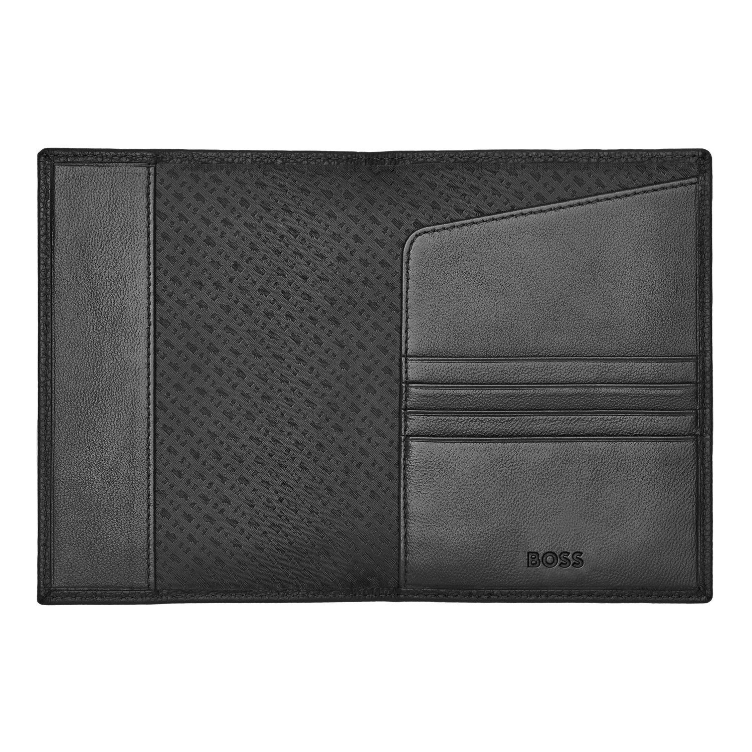 Etui na paszport Classic Grained Black - obrazek 3