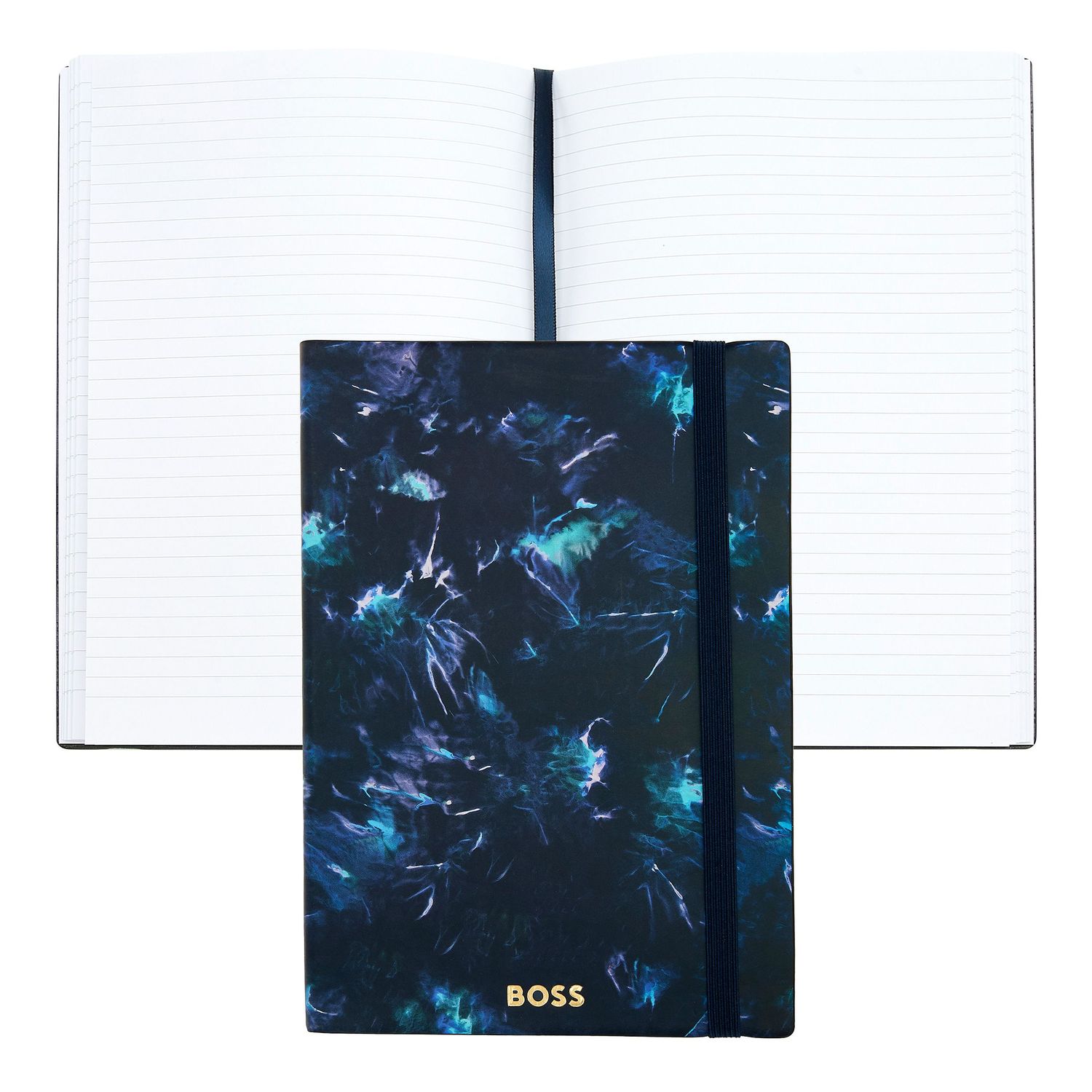 Notatnik A5 Tie-dye Flower Navy Lined