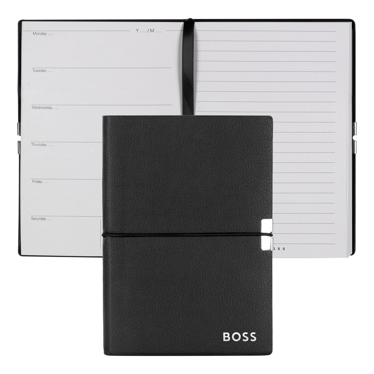 Notes A6 Elegance Black Agenda - obrazek 1