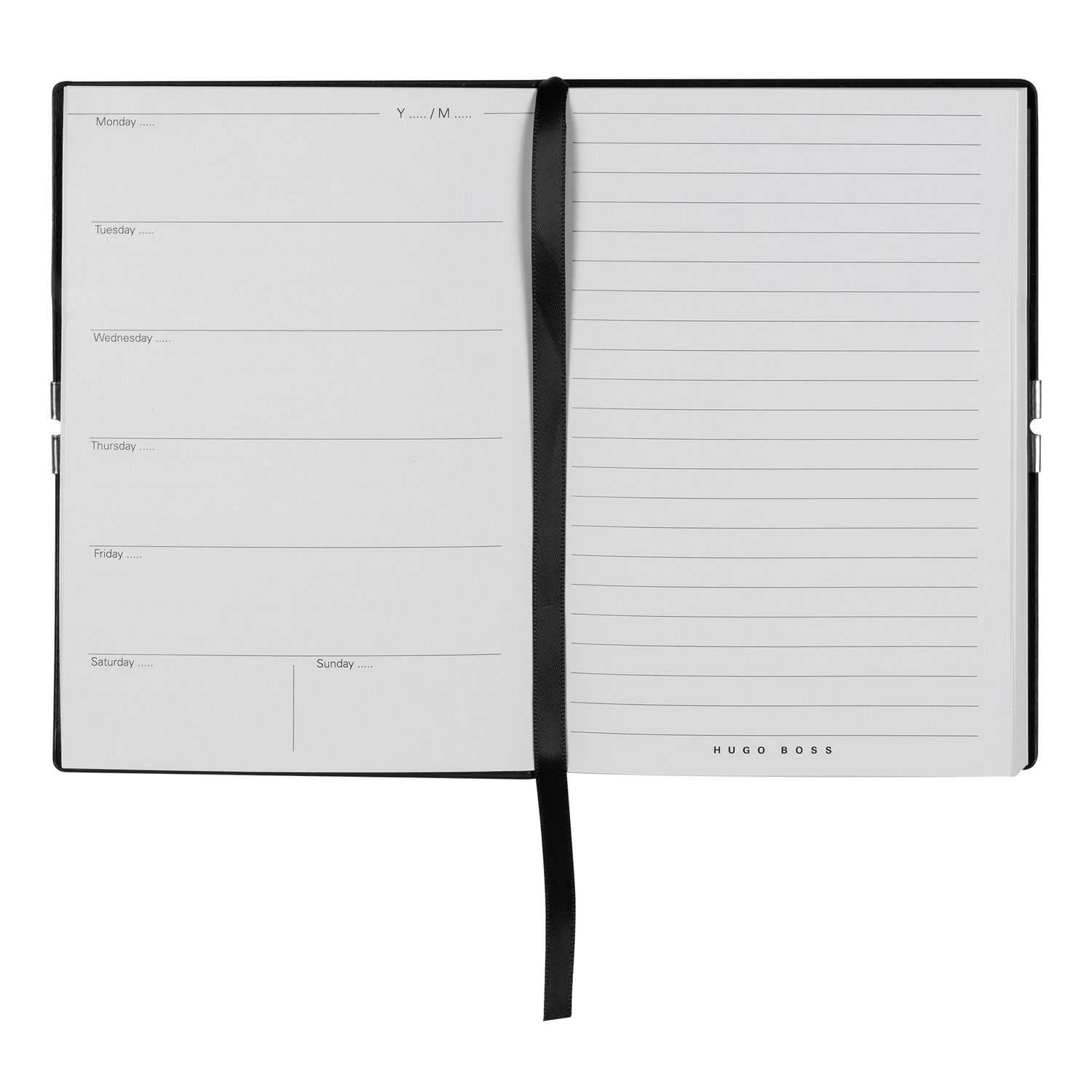Notes A6 Elegance Black Agenda - obrazek 4