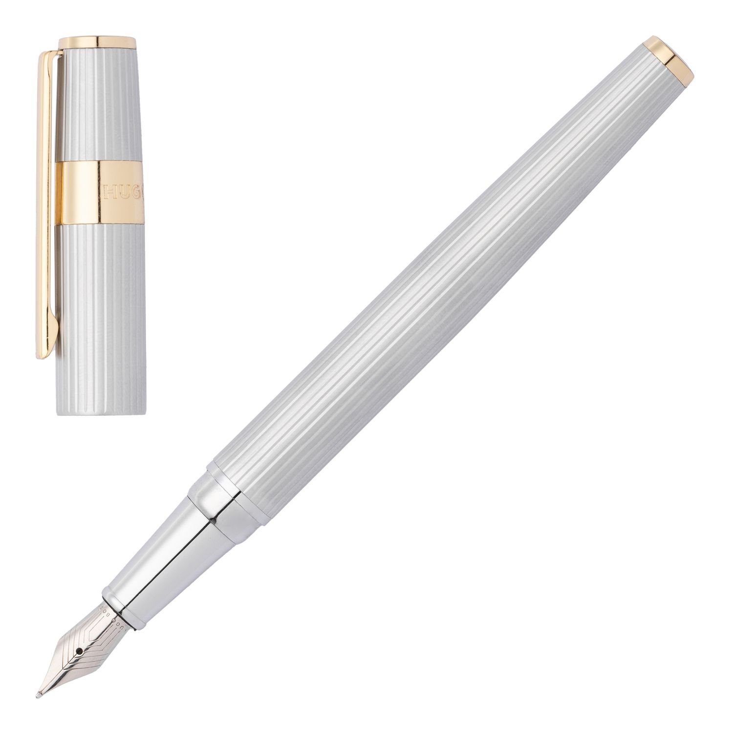 Wieczne pióro Gear Pinstripe Silver / Gold - obrazek 2