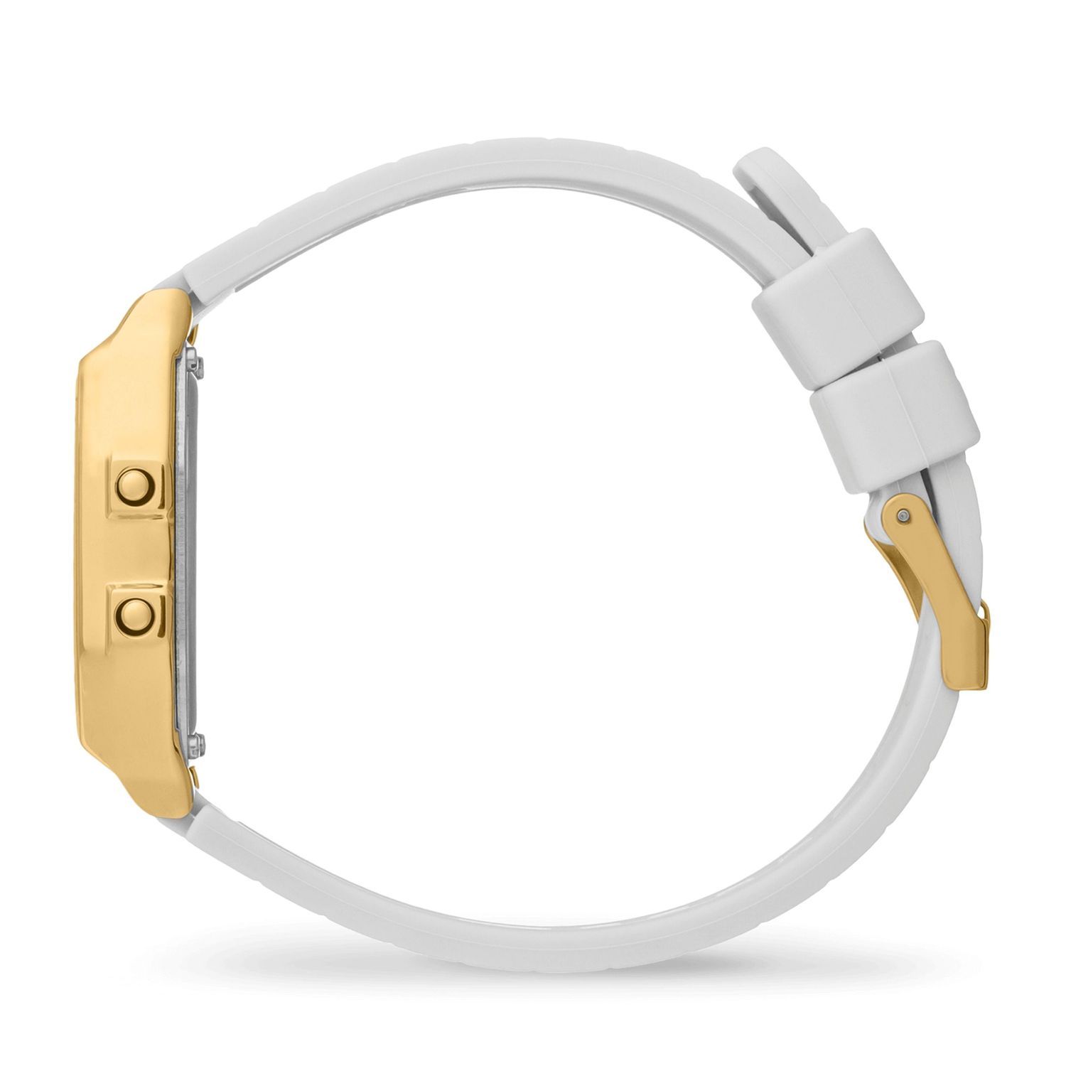 ICE digit retro-Metal gold mirror-White -Small - obrazek 3