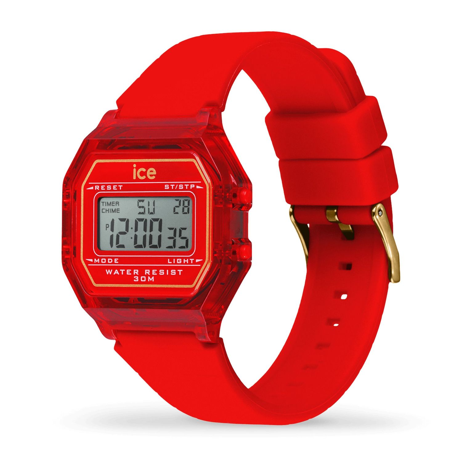 ICE digit retro-Red passion-Clear-Small - obrazek 3