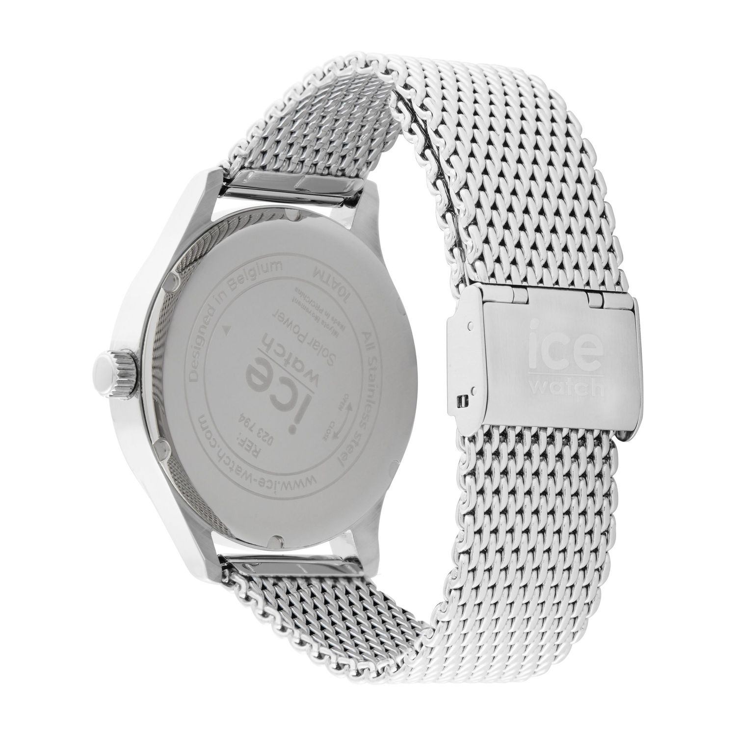 ICE steel solar Silver Dark Blue Milanese - obrazek 4
